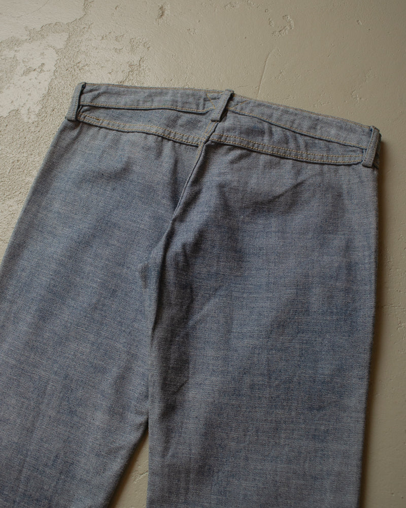 80s/90s Womens Meltin Pot 2in1 Flared Pants - 30x30