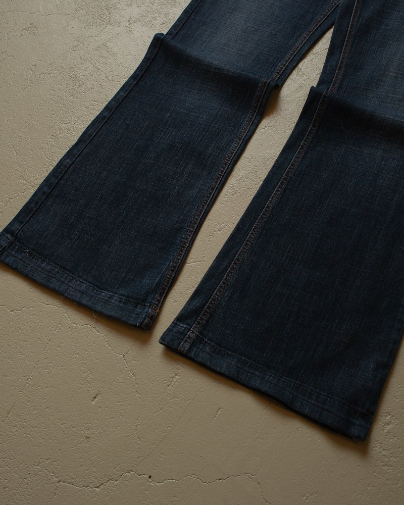 2000s Womens Camateu Flared Jeans dark wash - 33x35