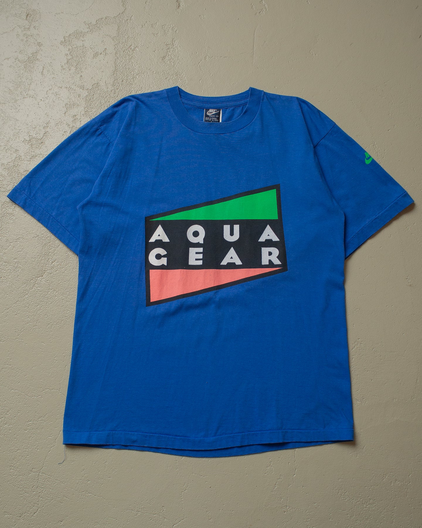 80s Nike Aqua Gear T-shirt blue - L/XL