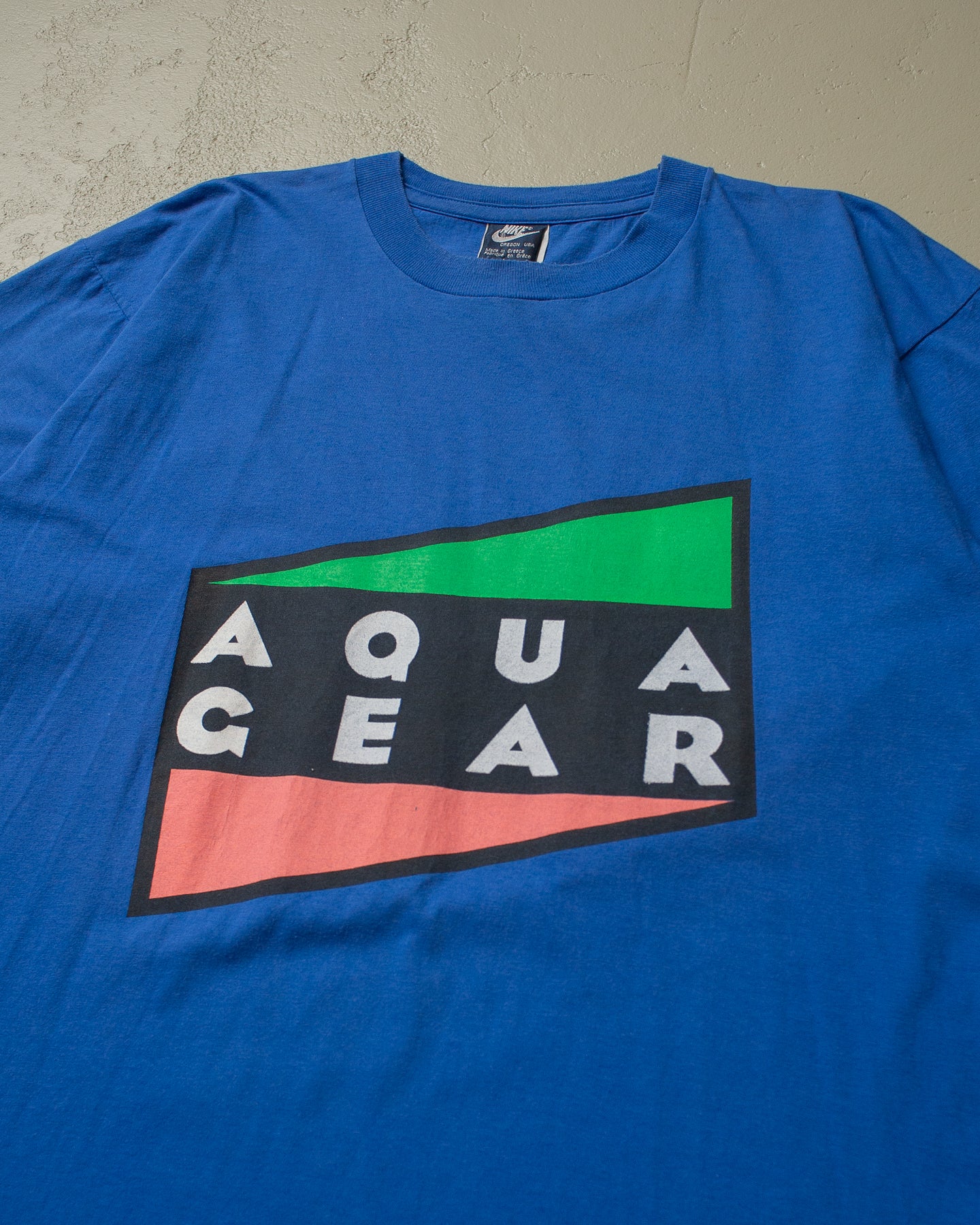 80s Nike Aqua Gear T-shirt blue - L/XL