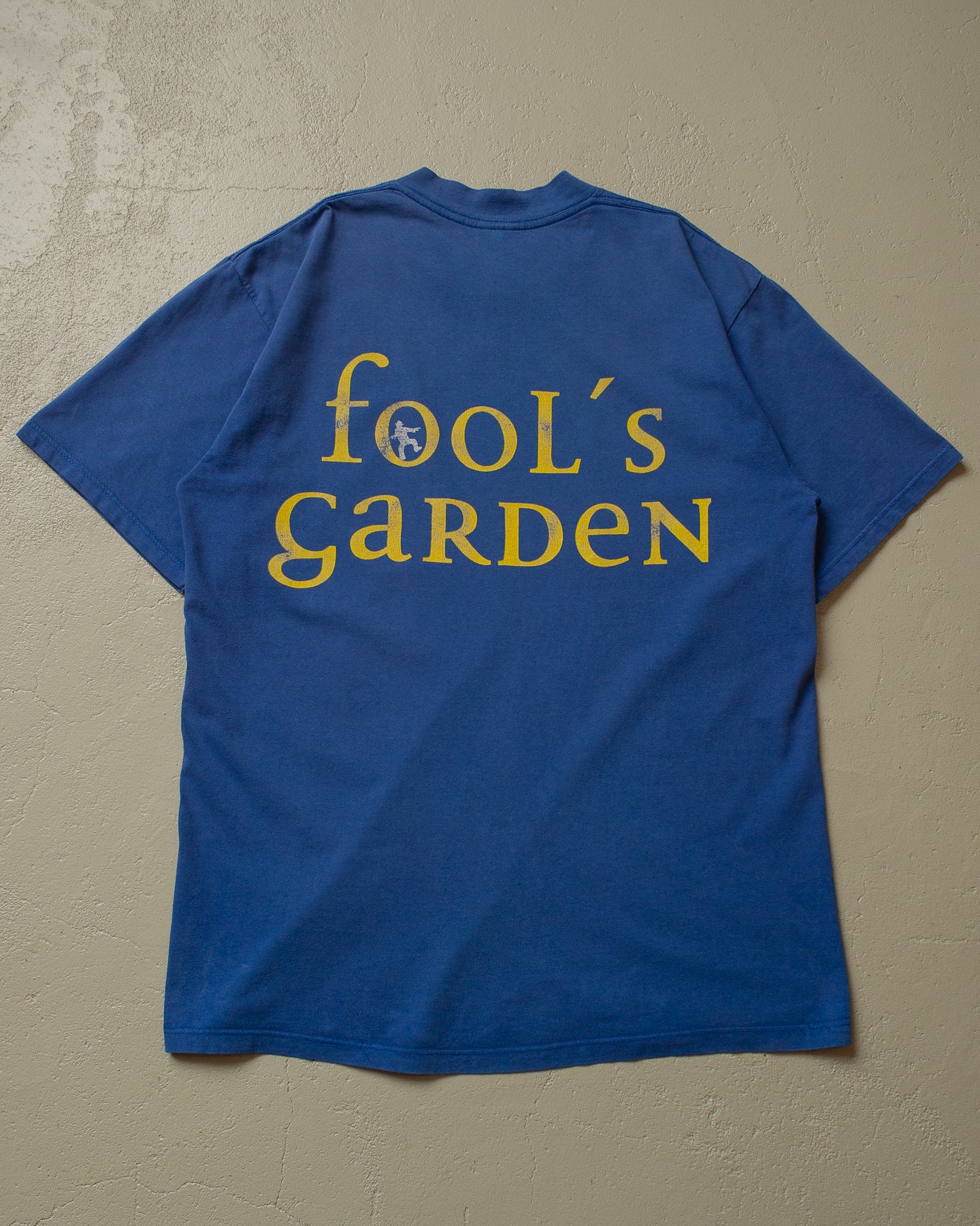 90s Fools Garden Band T-shirt faded blue - L