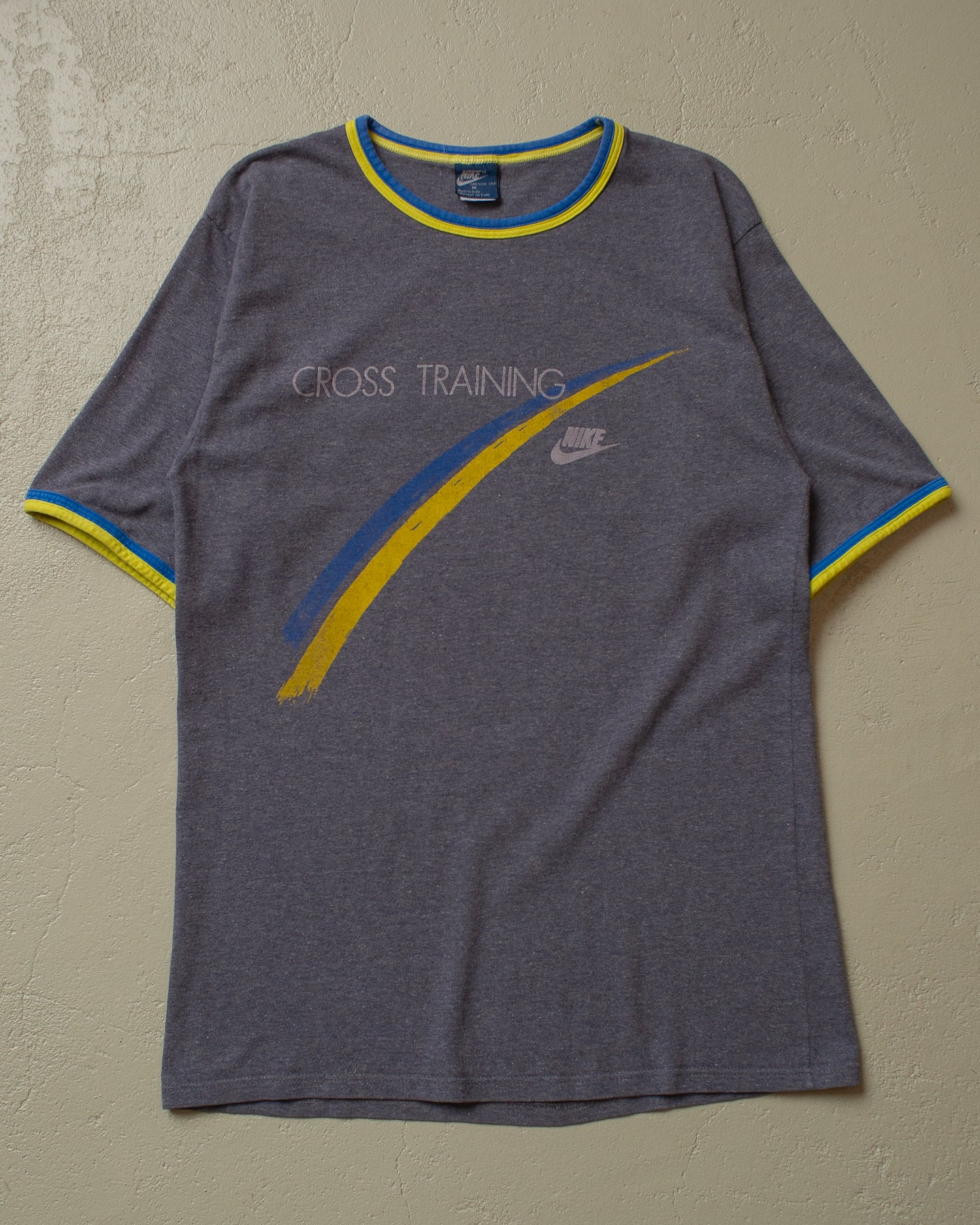 80s Nike Cross Training Ringer T-shirt grey - M