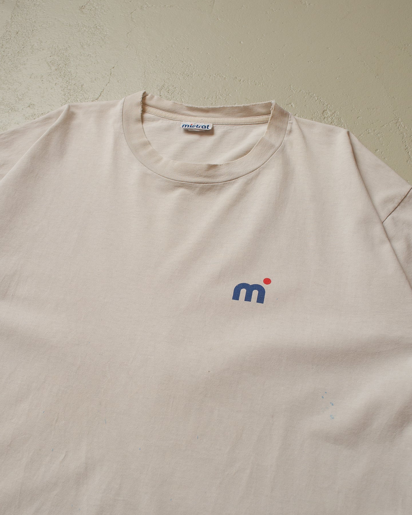 90s thrashed Mistral Windsurfing T-shirt beige - XL