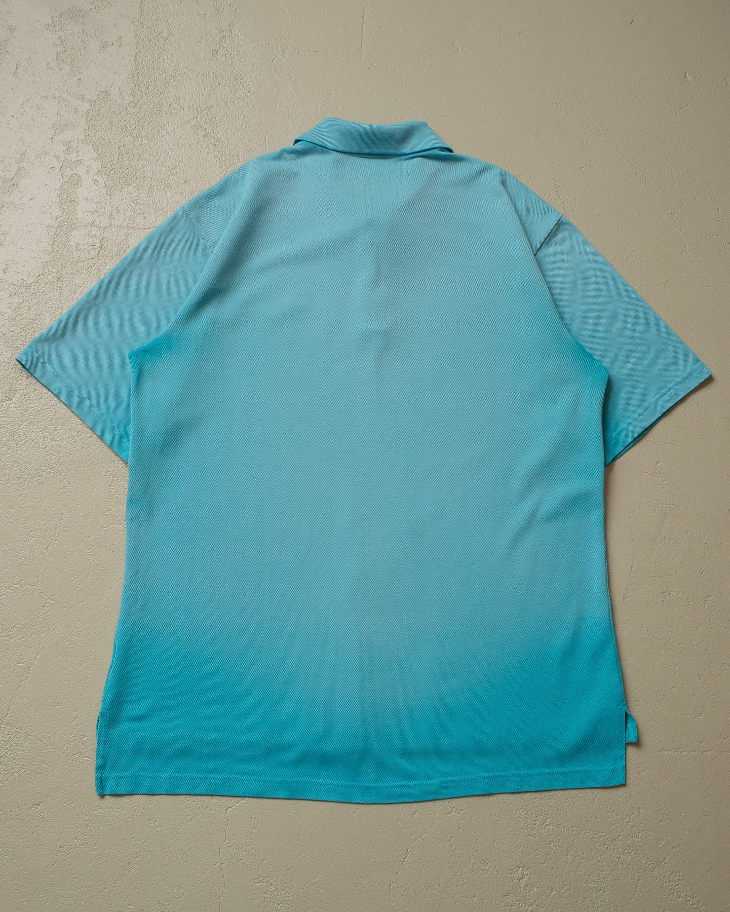 90s Sunfaded Adidas Polo Shirt blue - XL