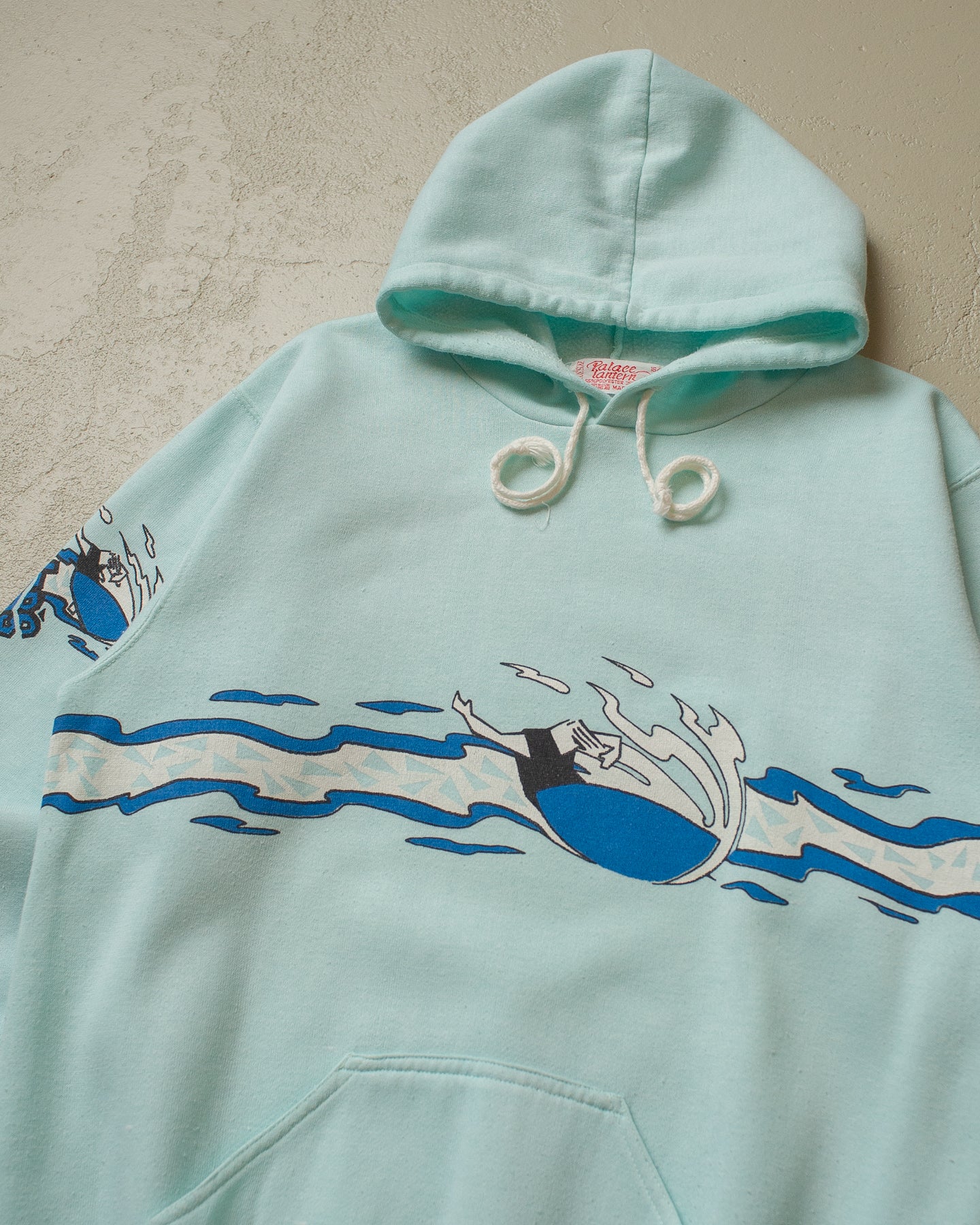 80s Surf Hoodie mint - XS/S