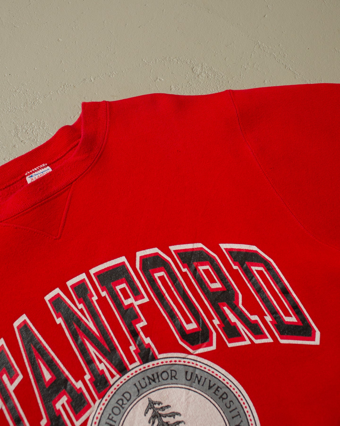 80s Champion Stanford University Sweatshirt red - M/L