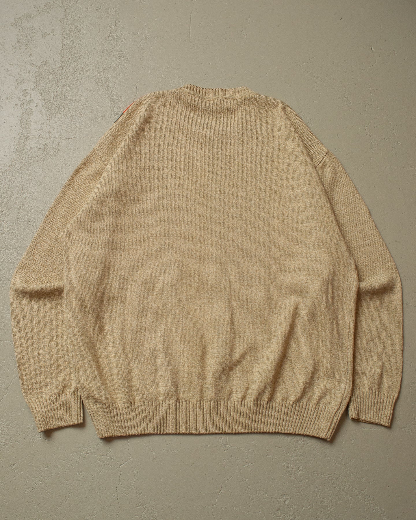 2000s Roger Kent striped Knit Sweater beige - XXL