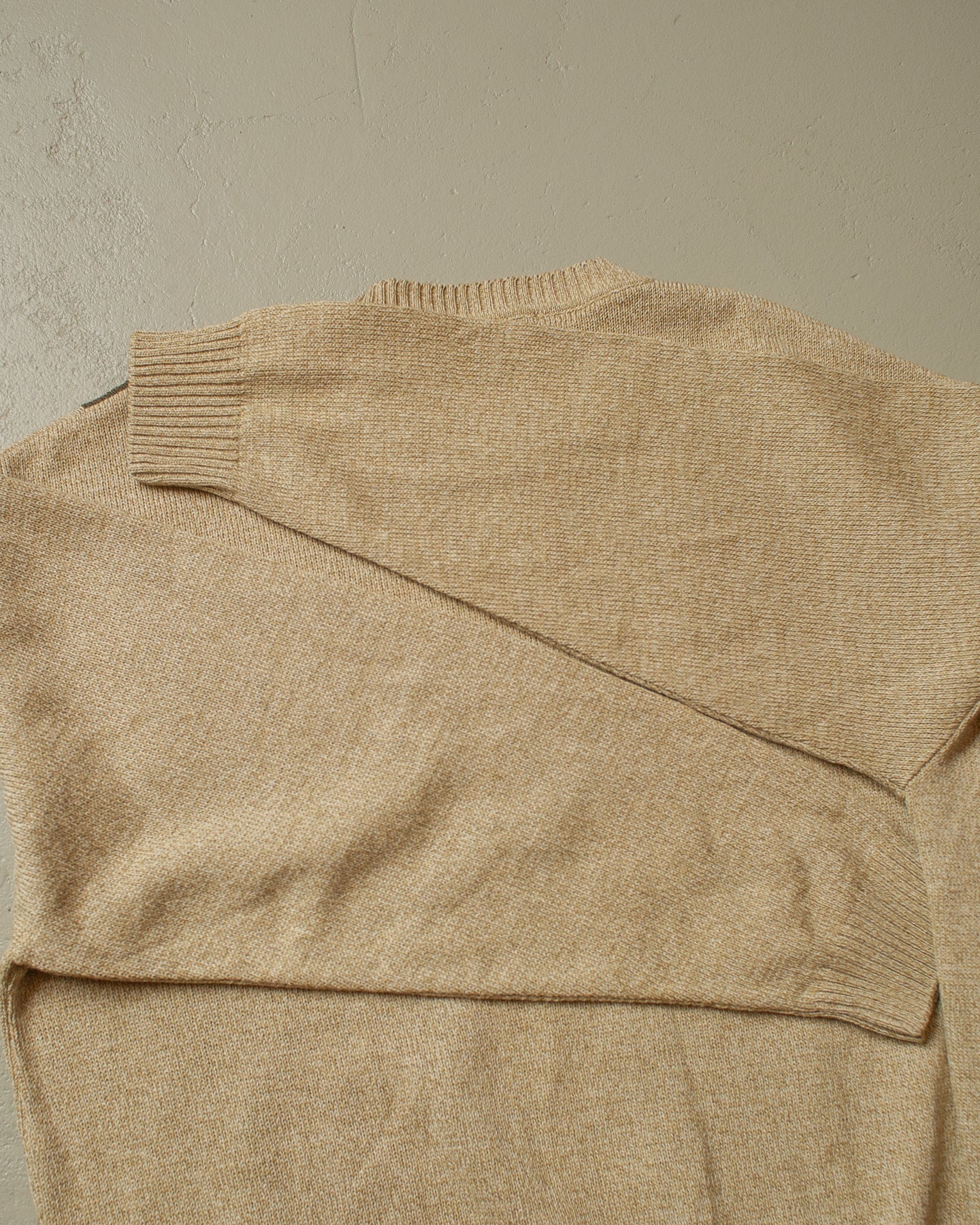 2000s Roger Kent striped Knit Sweater beige - XXL