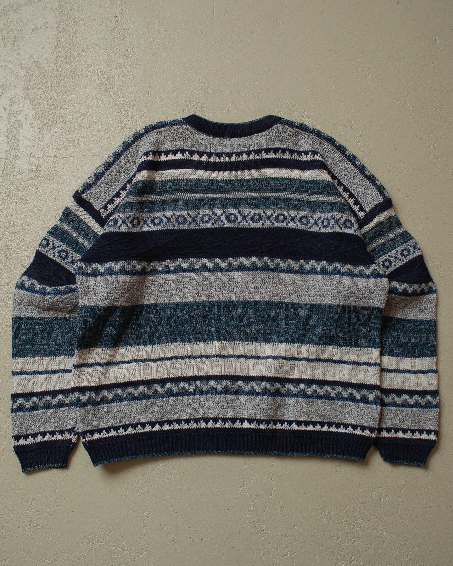 90s New Era striped Knit blue - M/L