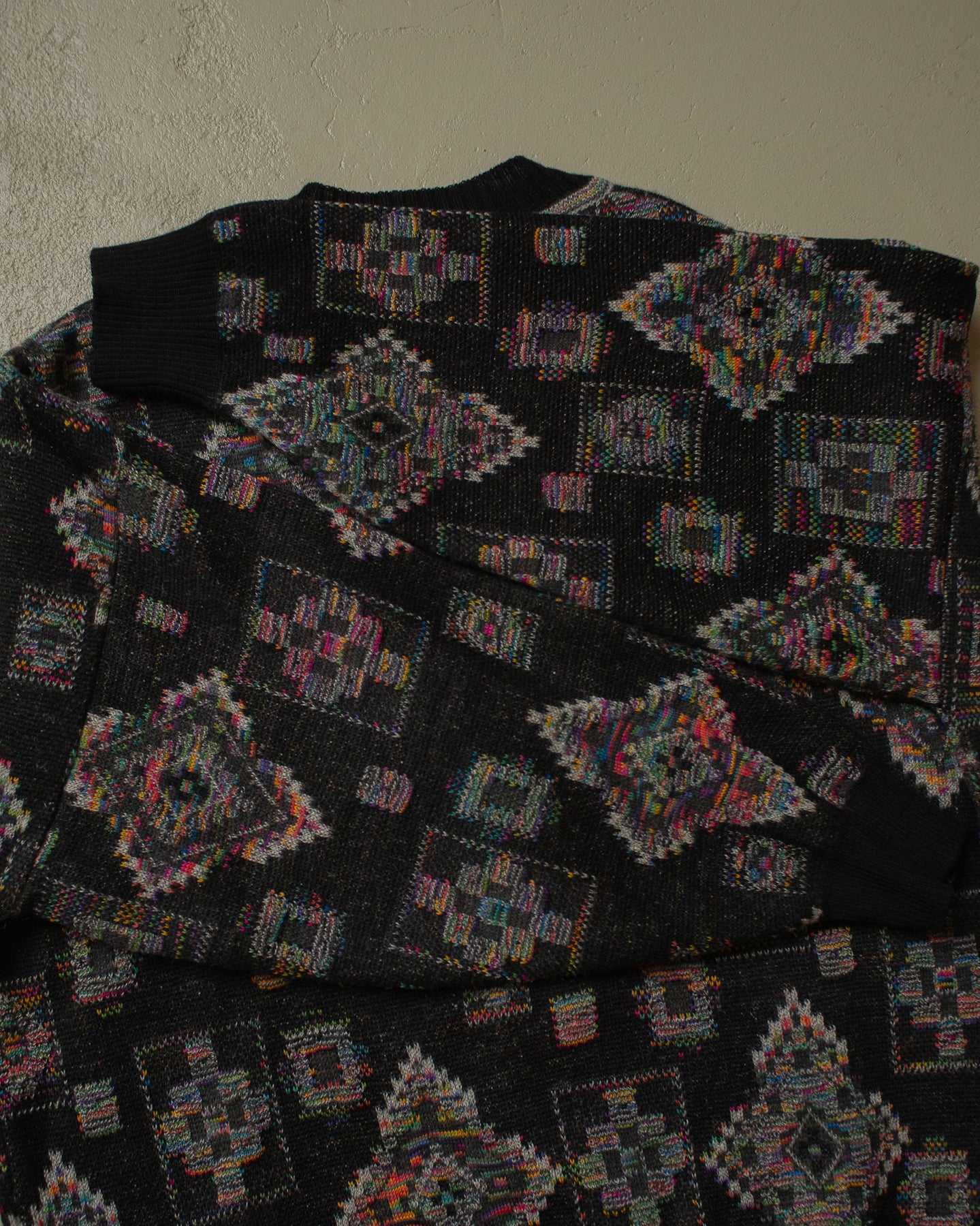 90s Jockey Crazy Pattern Knit Cardigan multi - XL/XXL