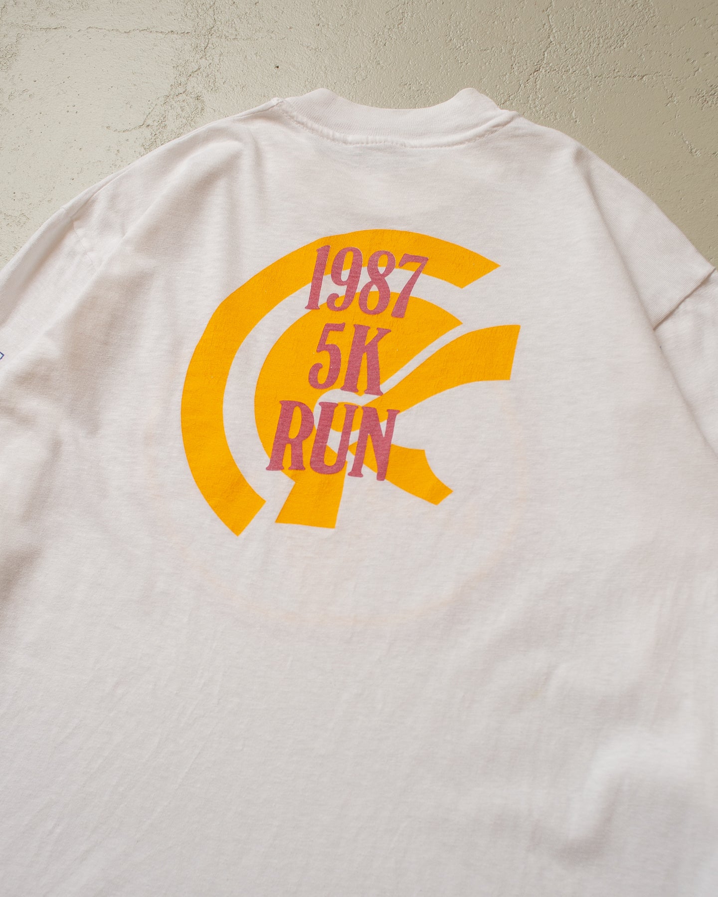 1987 5K Run Longsleeve white - M/L