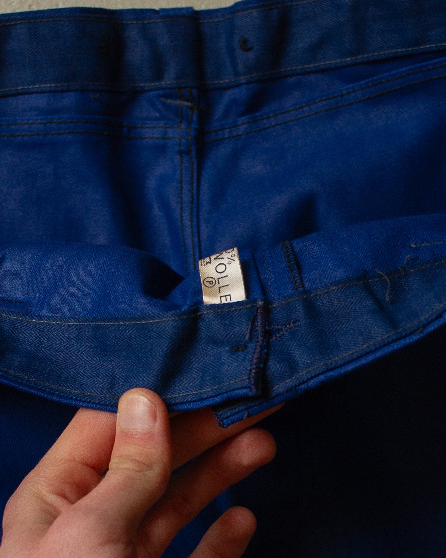 60s/70s Deadstock Workwear Pants blue - XL/XXL