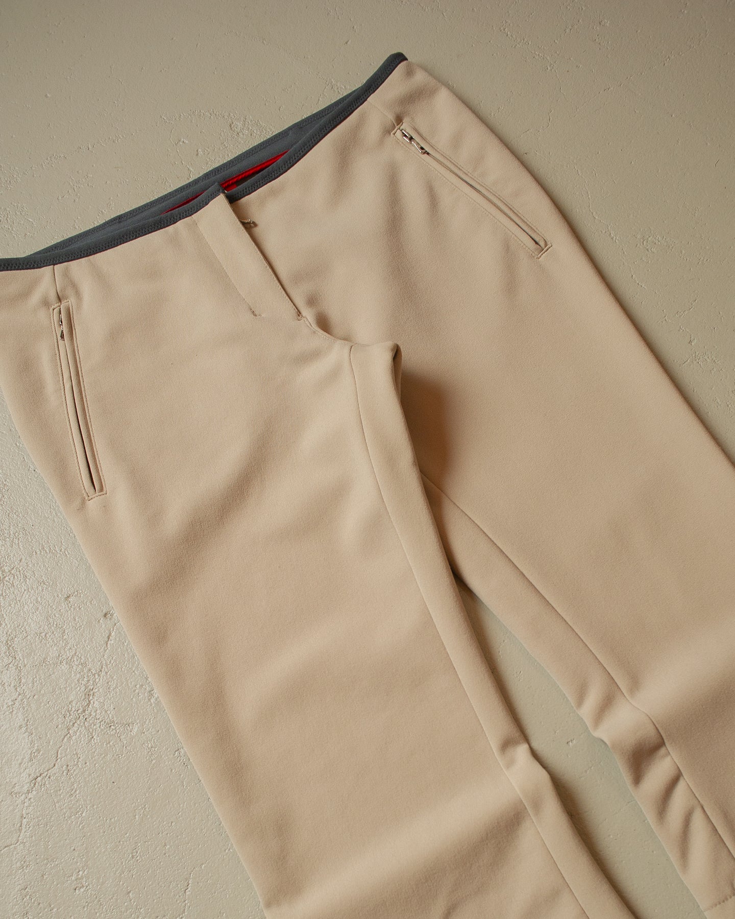 2000s Womens Prada Flared Pants beige - 31/32