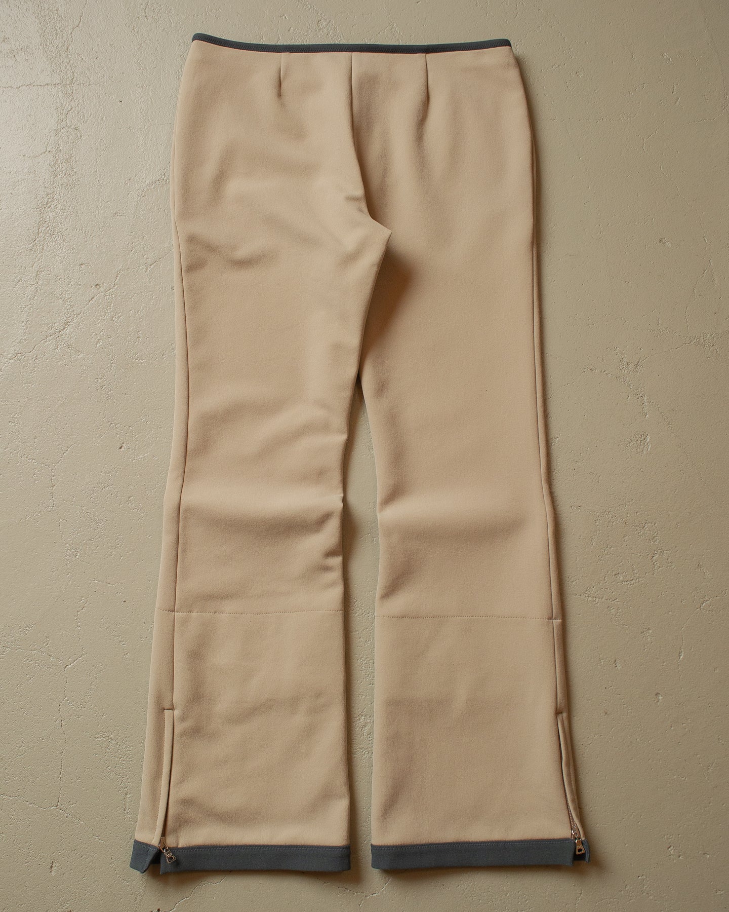 2000s Womens Prada Flared Pants beige - 31/32