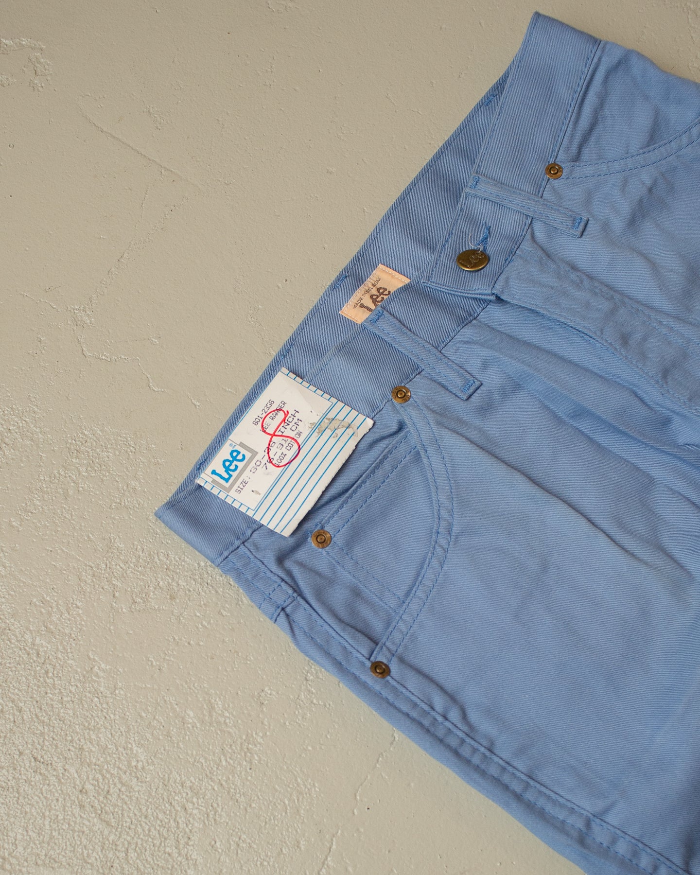 80s Deadstock Lee Ranger Pants blue - 30x36