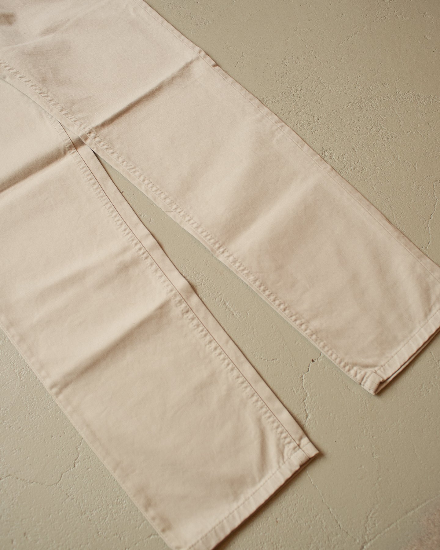 80s/90s Deadstock Lee Sateen Pants beige - 31x34