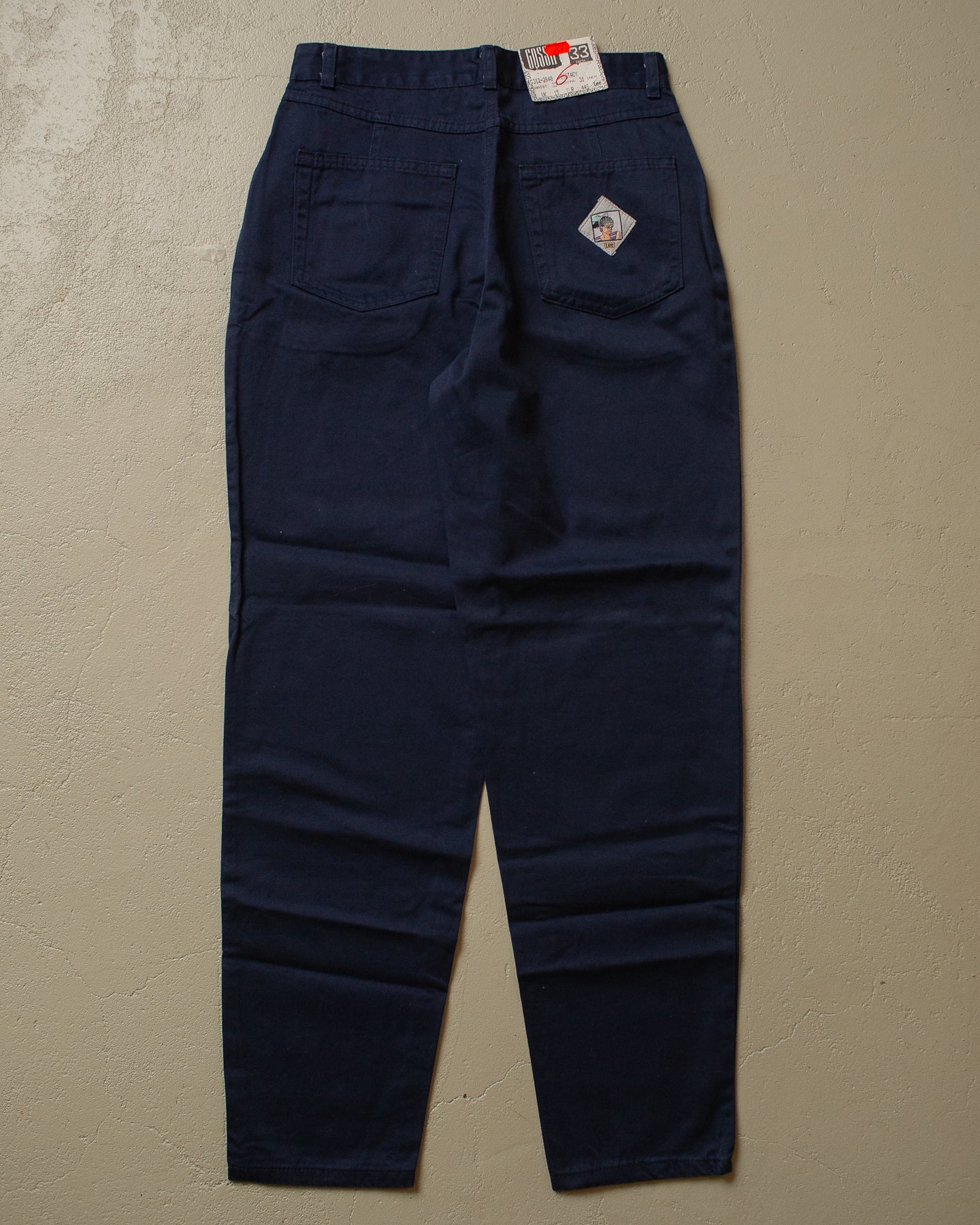 80s/90s Deadstock Lee Gossip Pants navyblue - 33x31