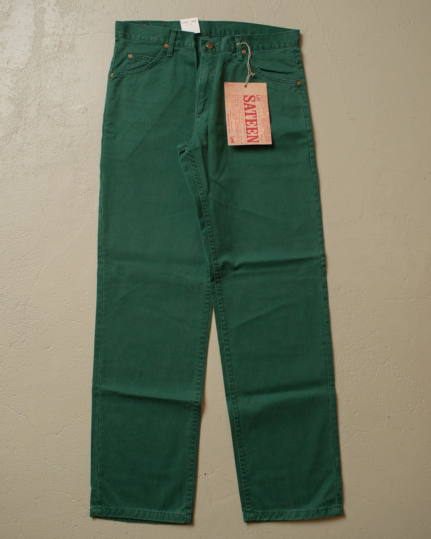 80s/90s Deadstock Lee Sateen Pants green - 33