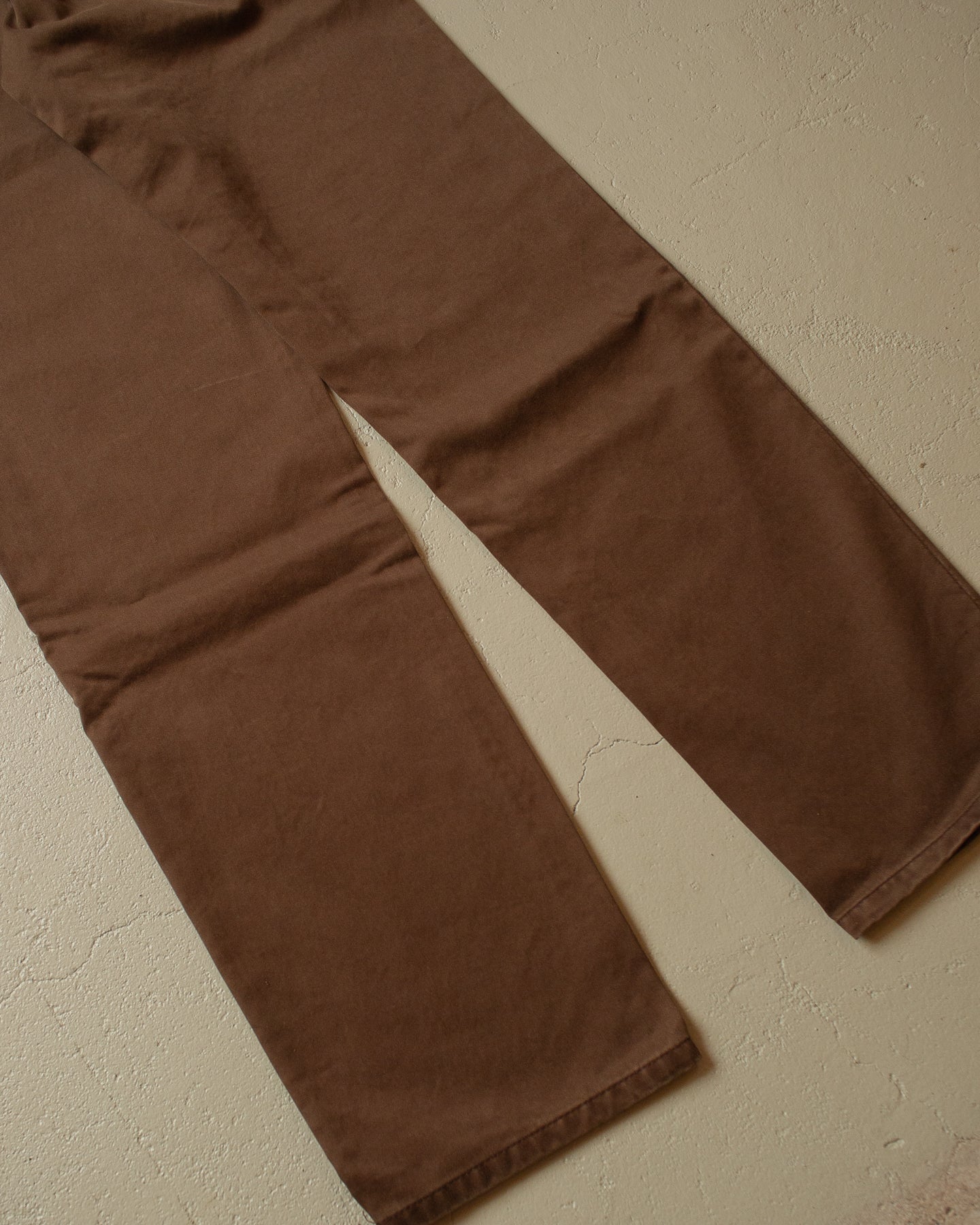 80s/90s Deadstock Lee Sateen Westerner Pants brown - 30