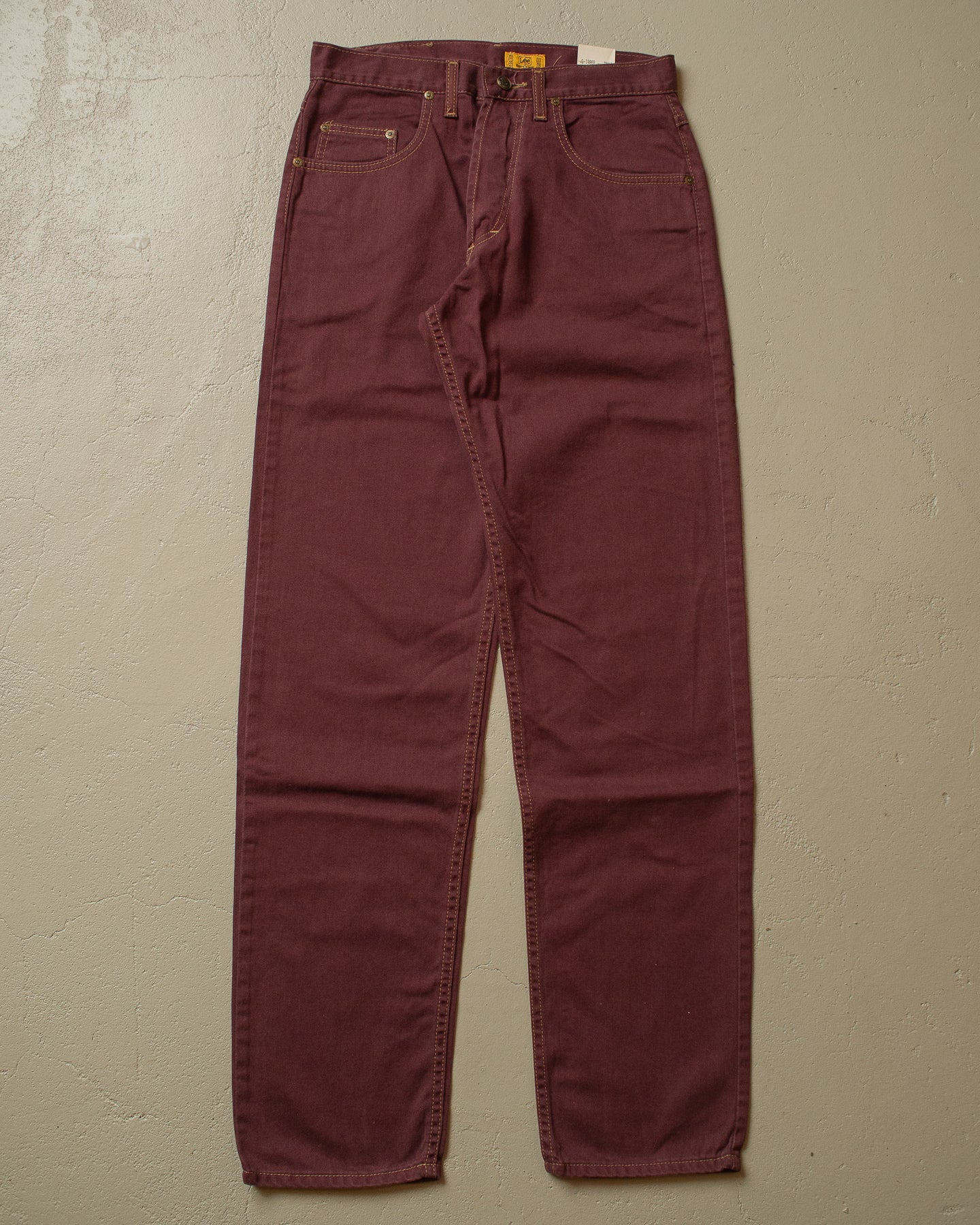 80s/90s Deadstock Lee Rough Riders Pants burgundy - 30x34