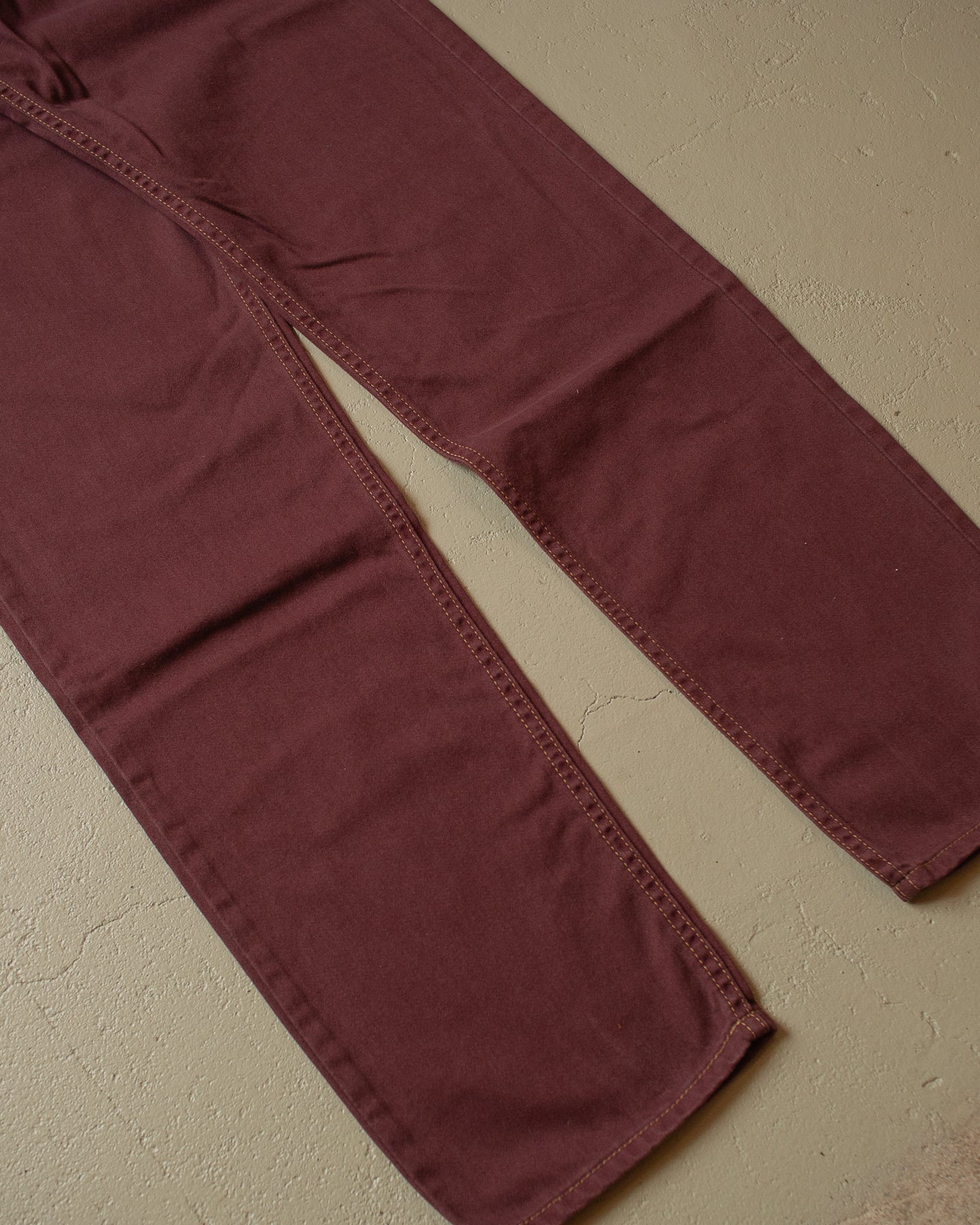 80s/90s Deadstock Lee Rough Riders Pants burgundy - 30x34