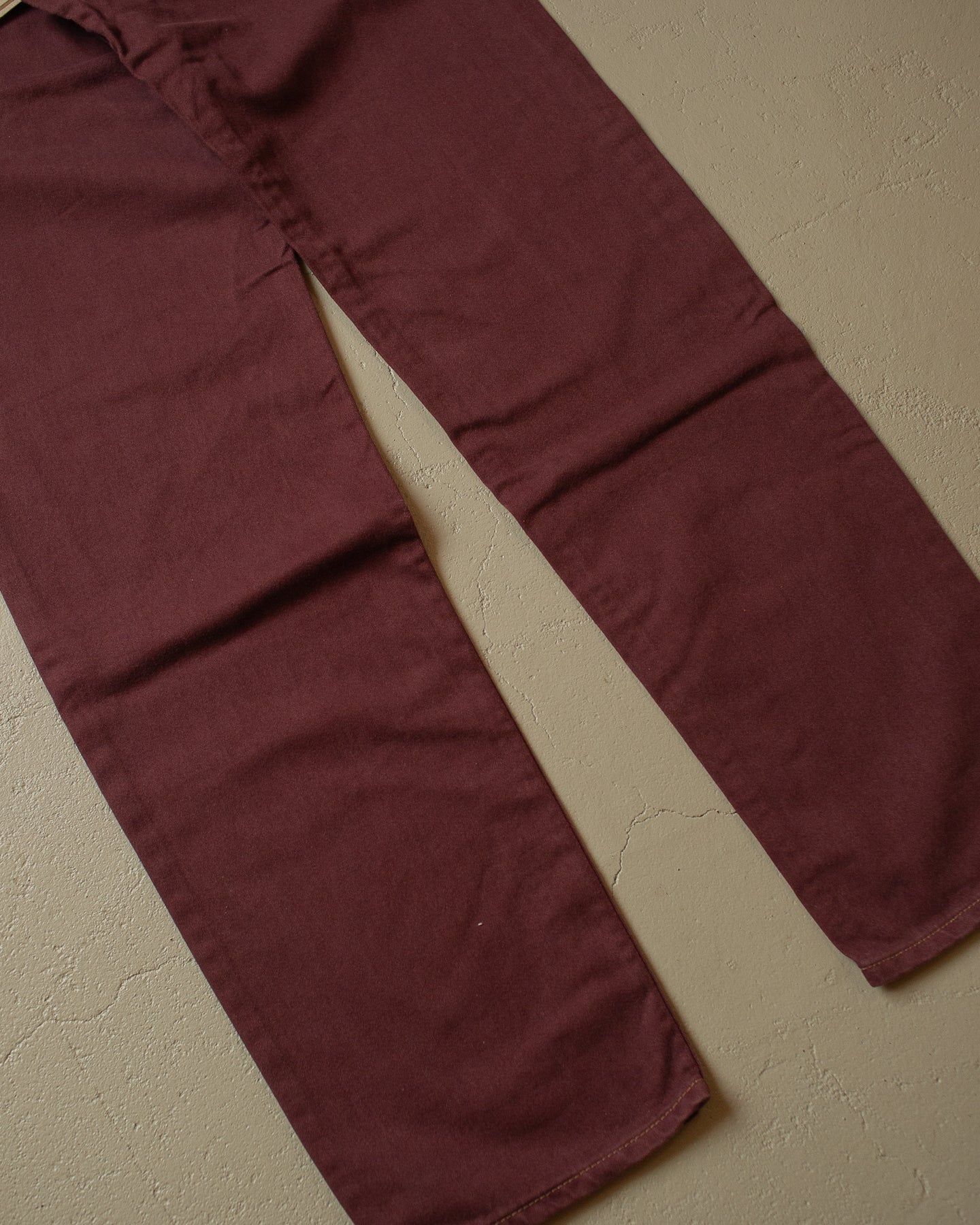 80s/90s Deadstock Lee Rough Riders Pants burgundy - 30x34