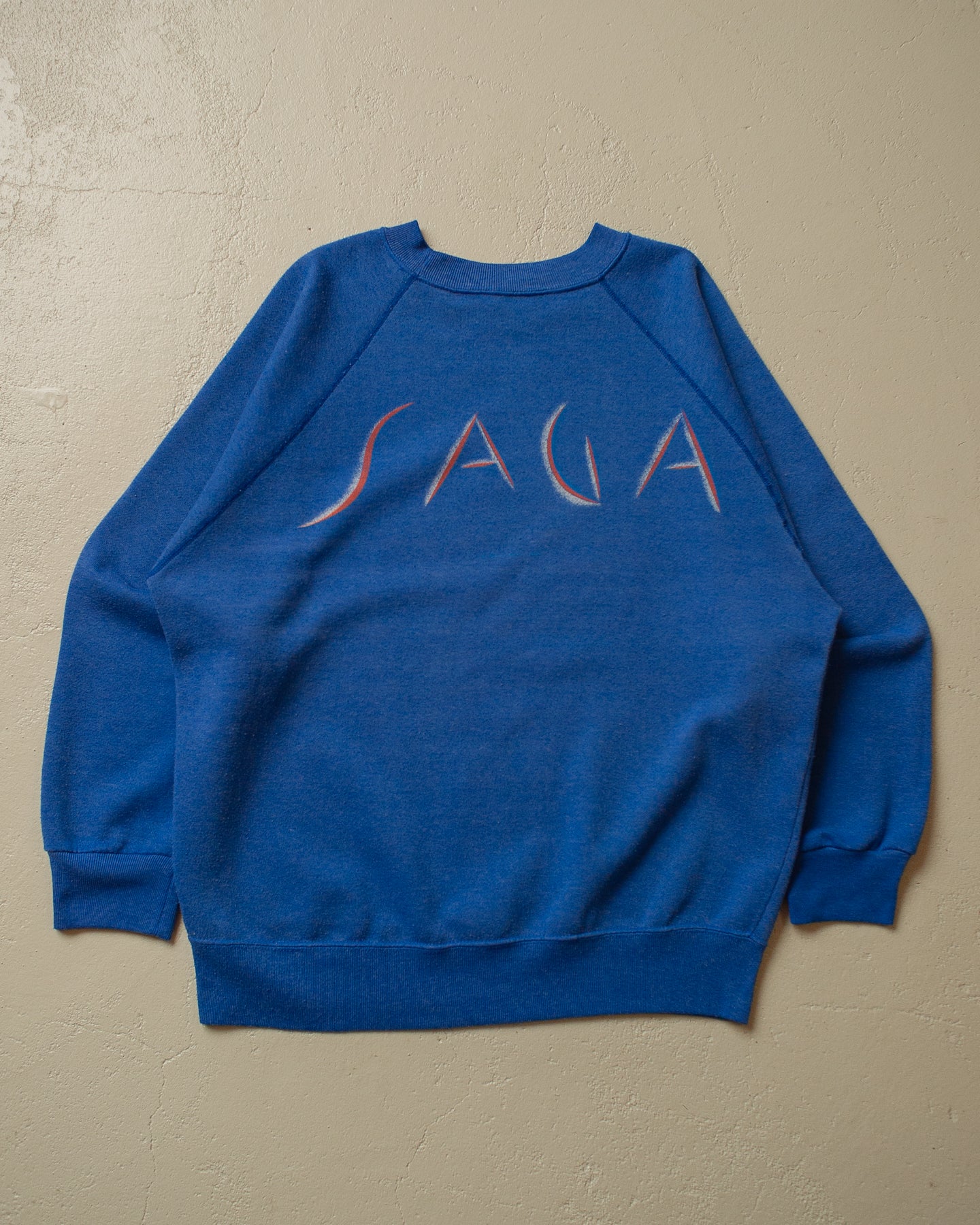 80s Saga Band Sweatshirt blue - S/M