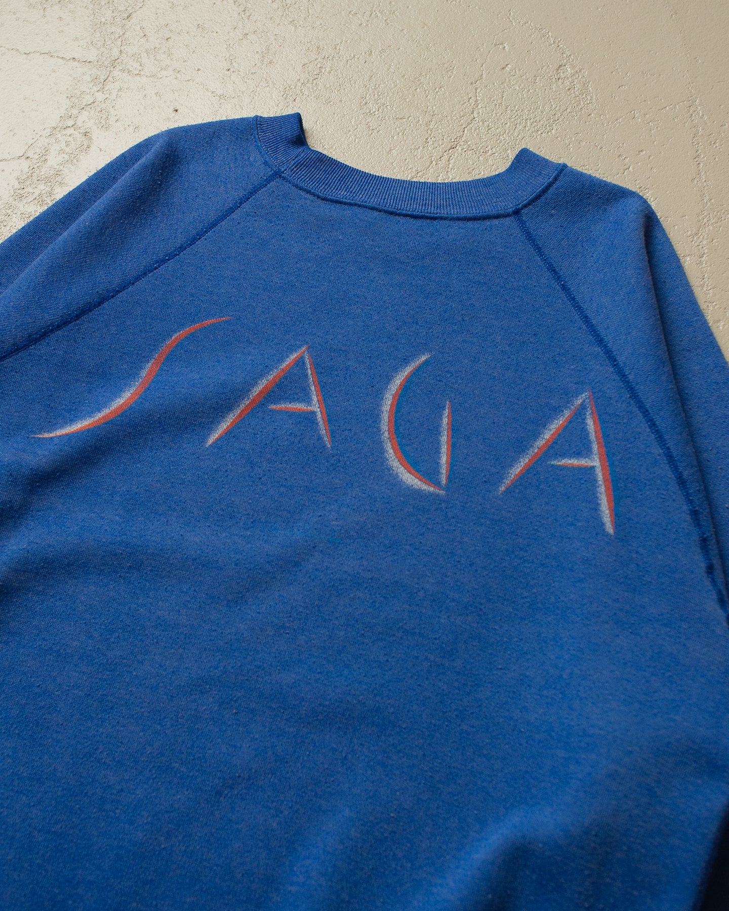 80s Saga Band Sweatshirt blue - S/M