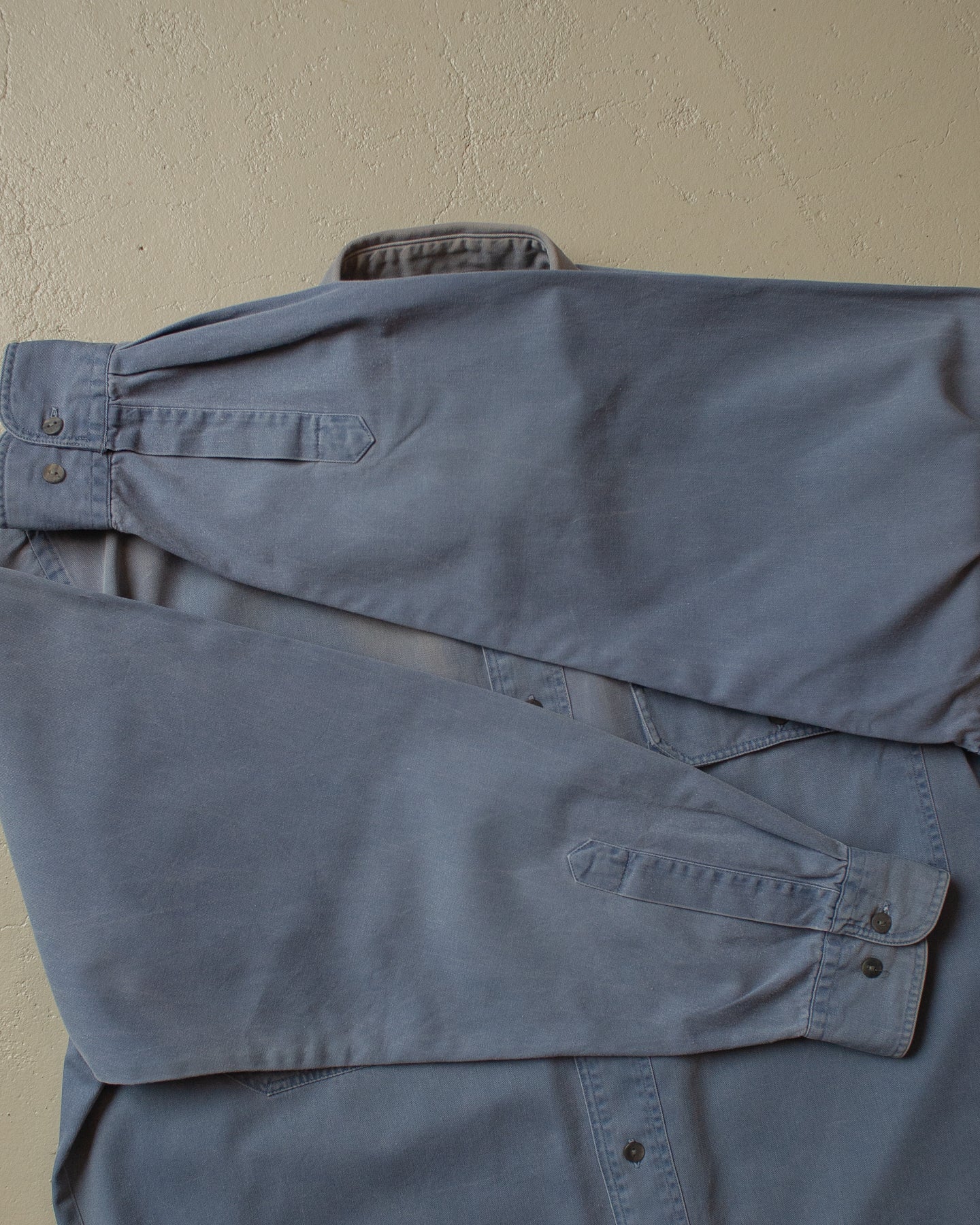 90s Sunfaded Workwear Shirt blue - L/XL