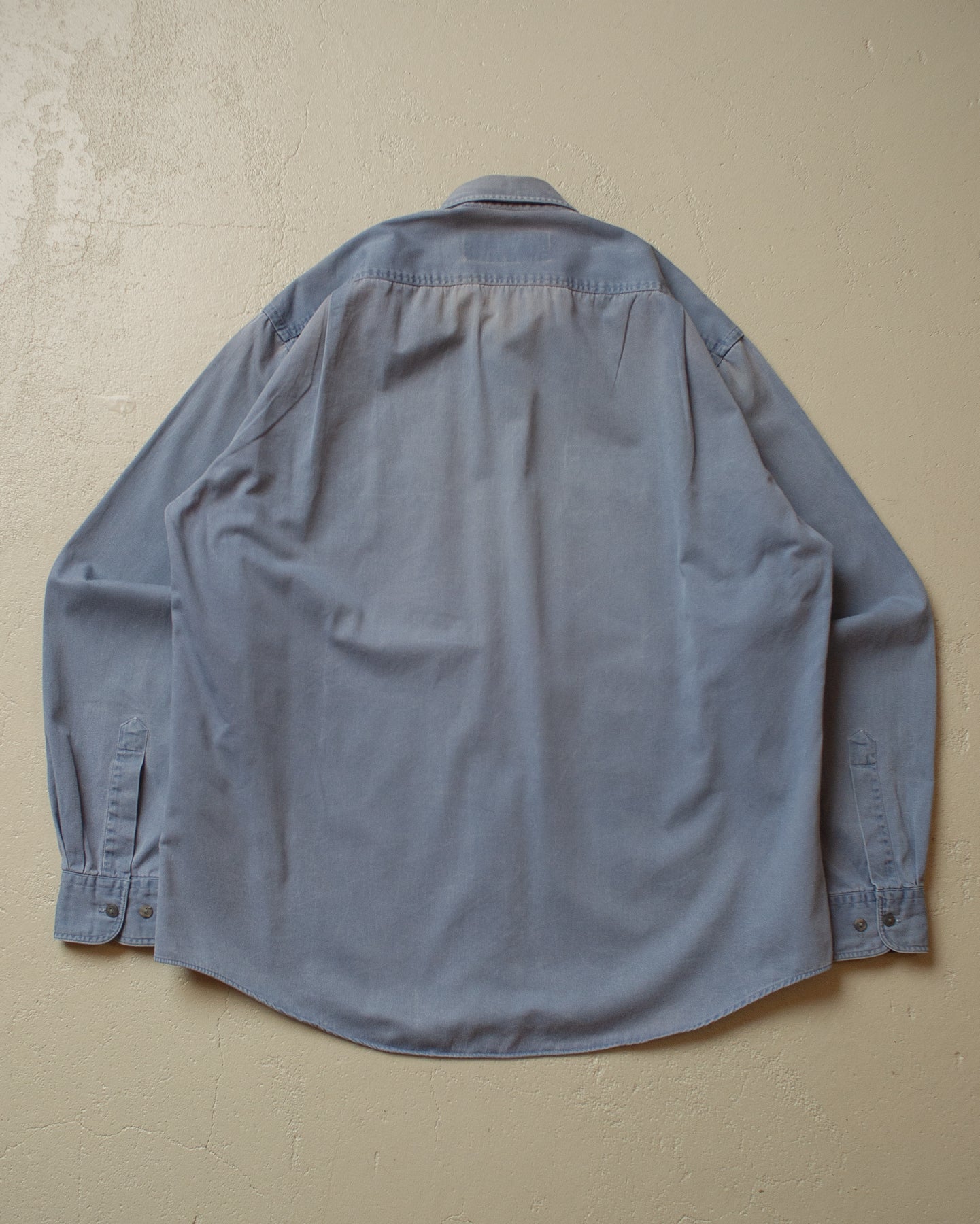 90s Sunfaded Workwear Shirt blue - L/XL