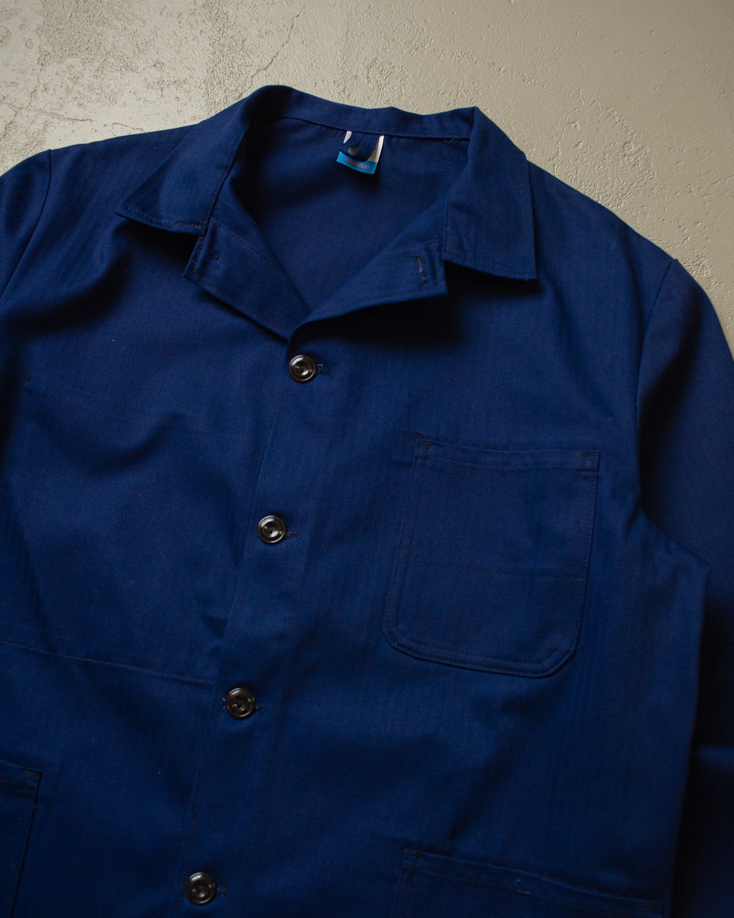 60s/70s Deadstock Pionier Workwear Chore Coat blue - XL