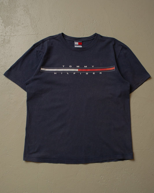 2000s faded Tommy Hilfiger T-shirt navyblue - M