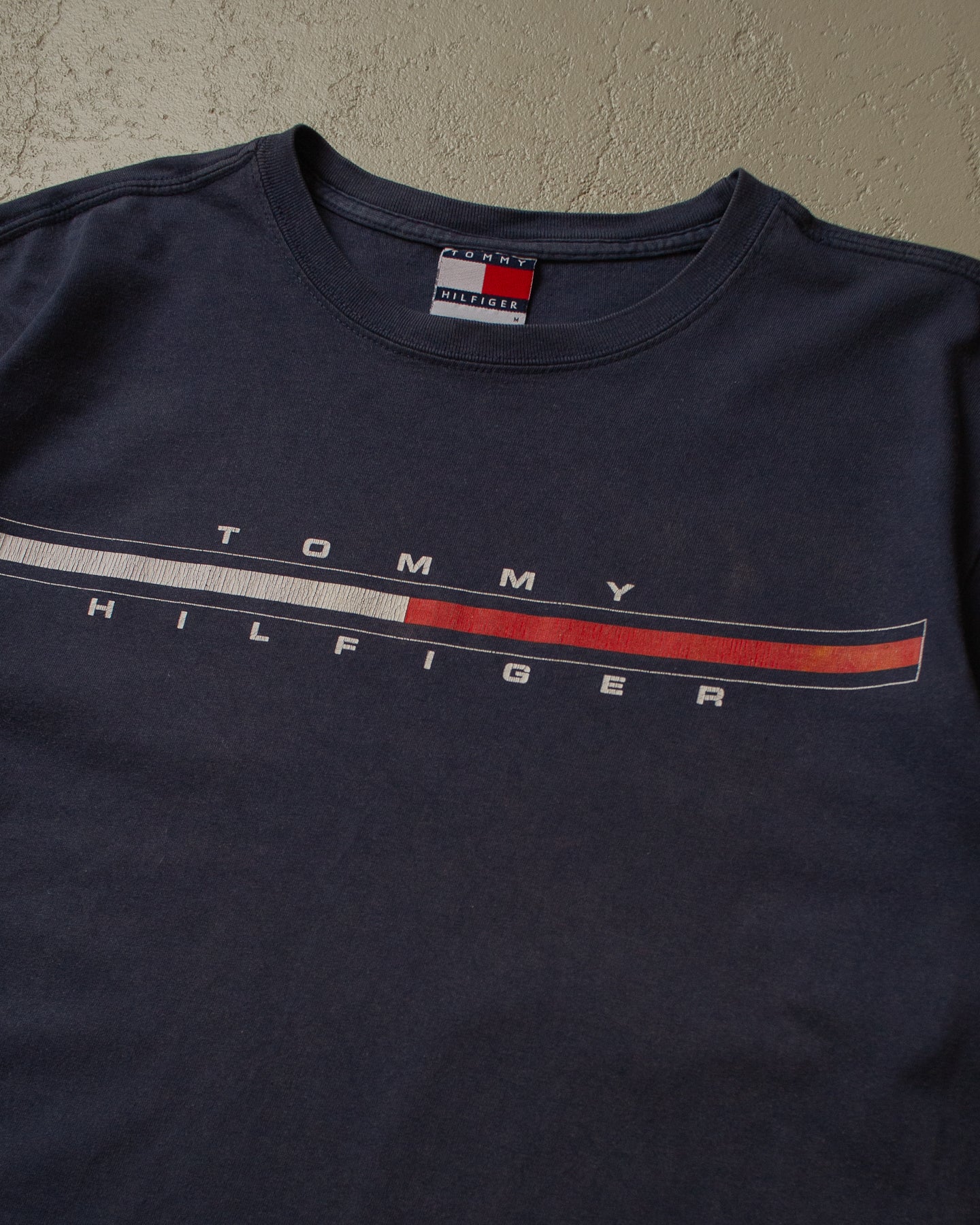 2000s faded Tommy Hilfiger T-shirt navyblue - M