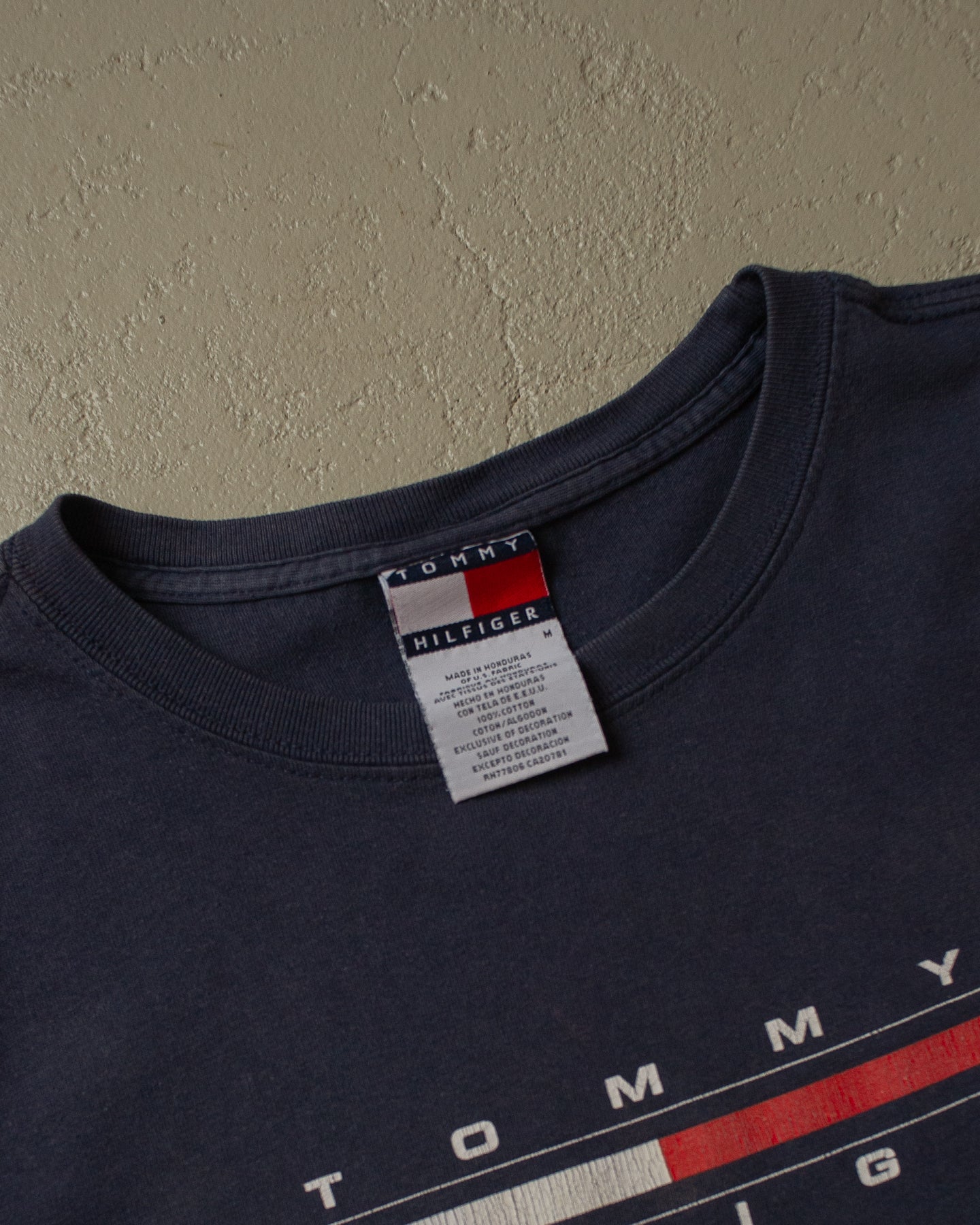 2000s faded Tommy Hilfiger T-shirt navyblue - M