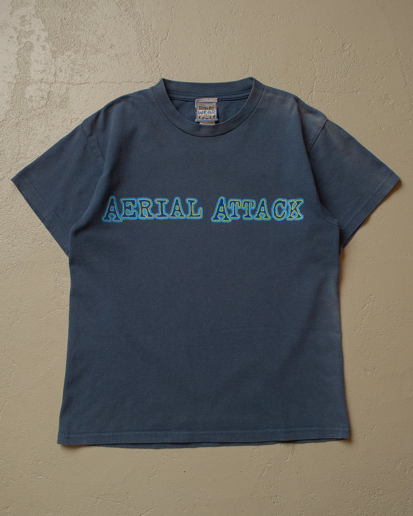 1998 „Aerial Attack“ Scooby-Doo T-shirt faded navyblue - Womens XS/S