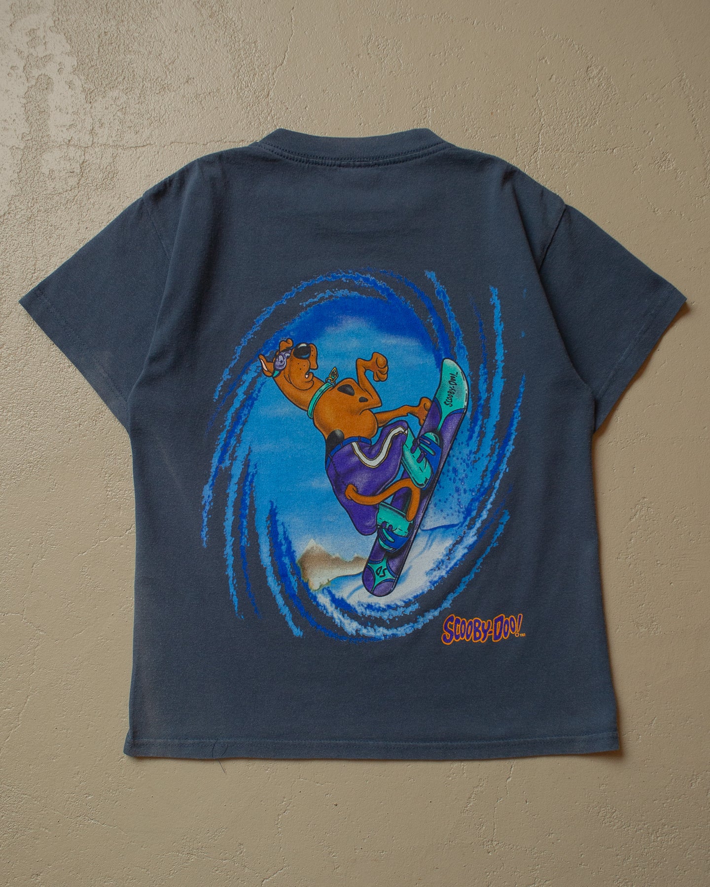 1998 „Aerial Attack“ Scooby-Doo T-shirt faded navyblue - Womens XS/S