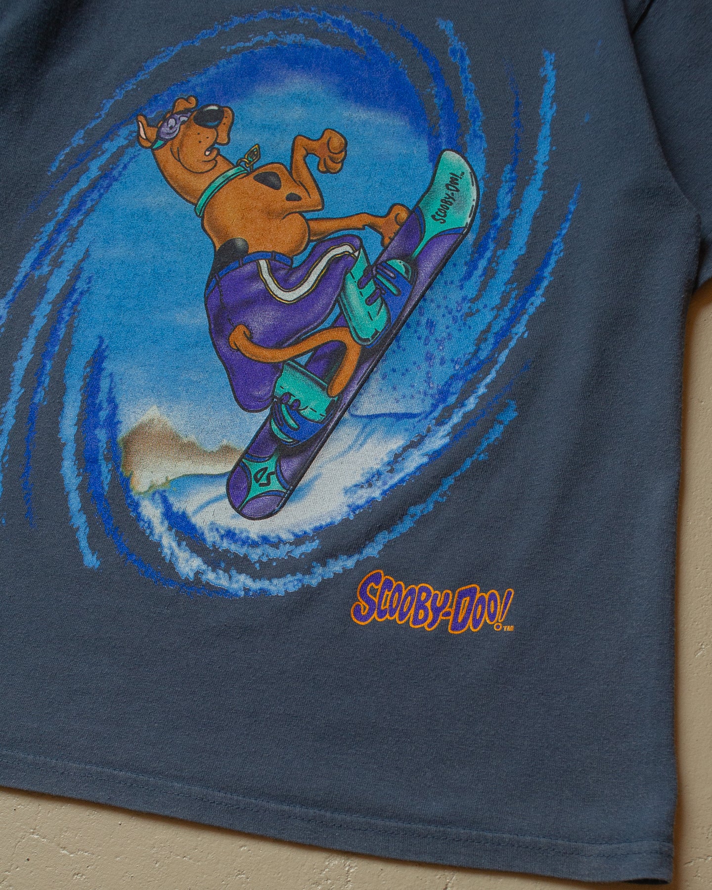 1998 „Aerial Attack“ Scooby-Doo T-shirt faded navyblue - Womens XS/S