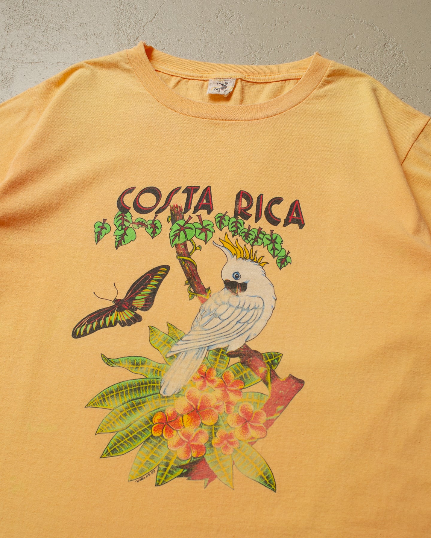 1989 Costa Rica T-shirt faded orange - XL