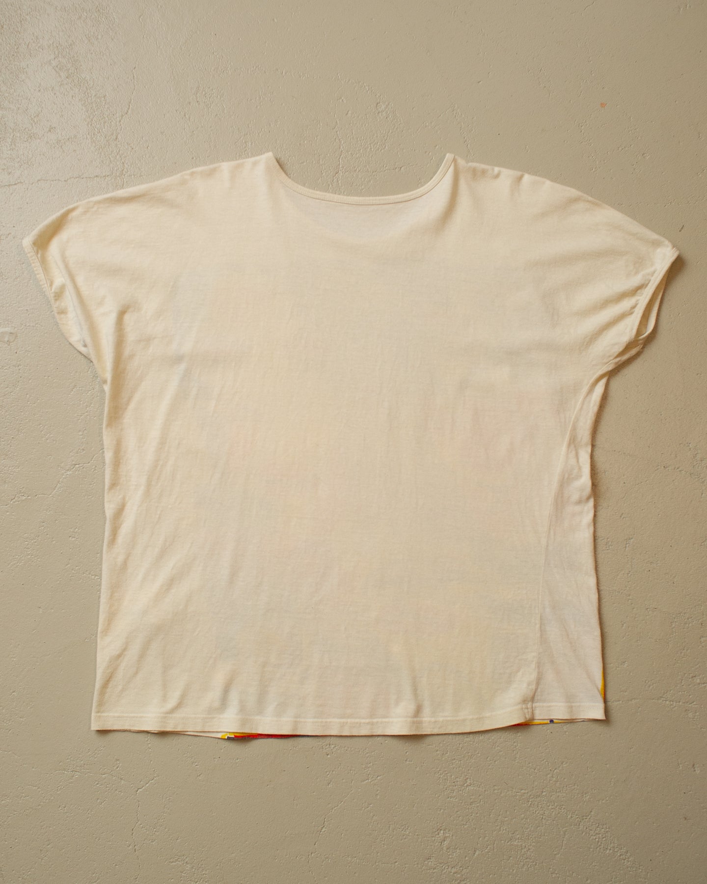 80s Art T-shirt creme - L