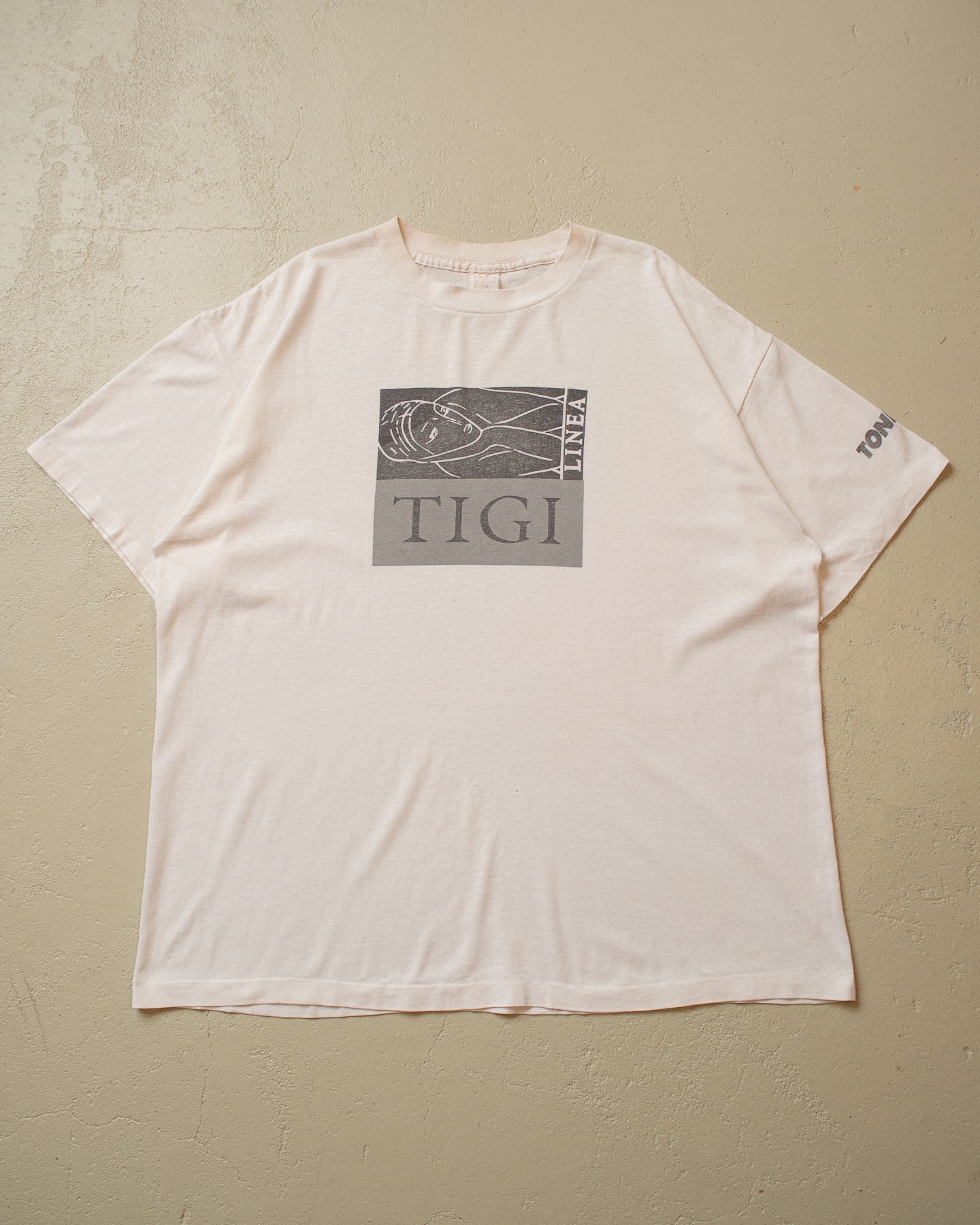 80s/90s Linea Tigi T-shirt white - XL