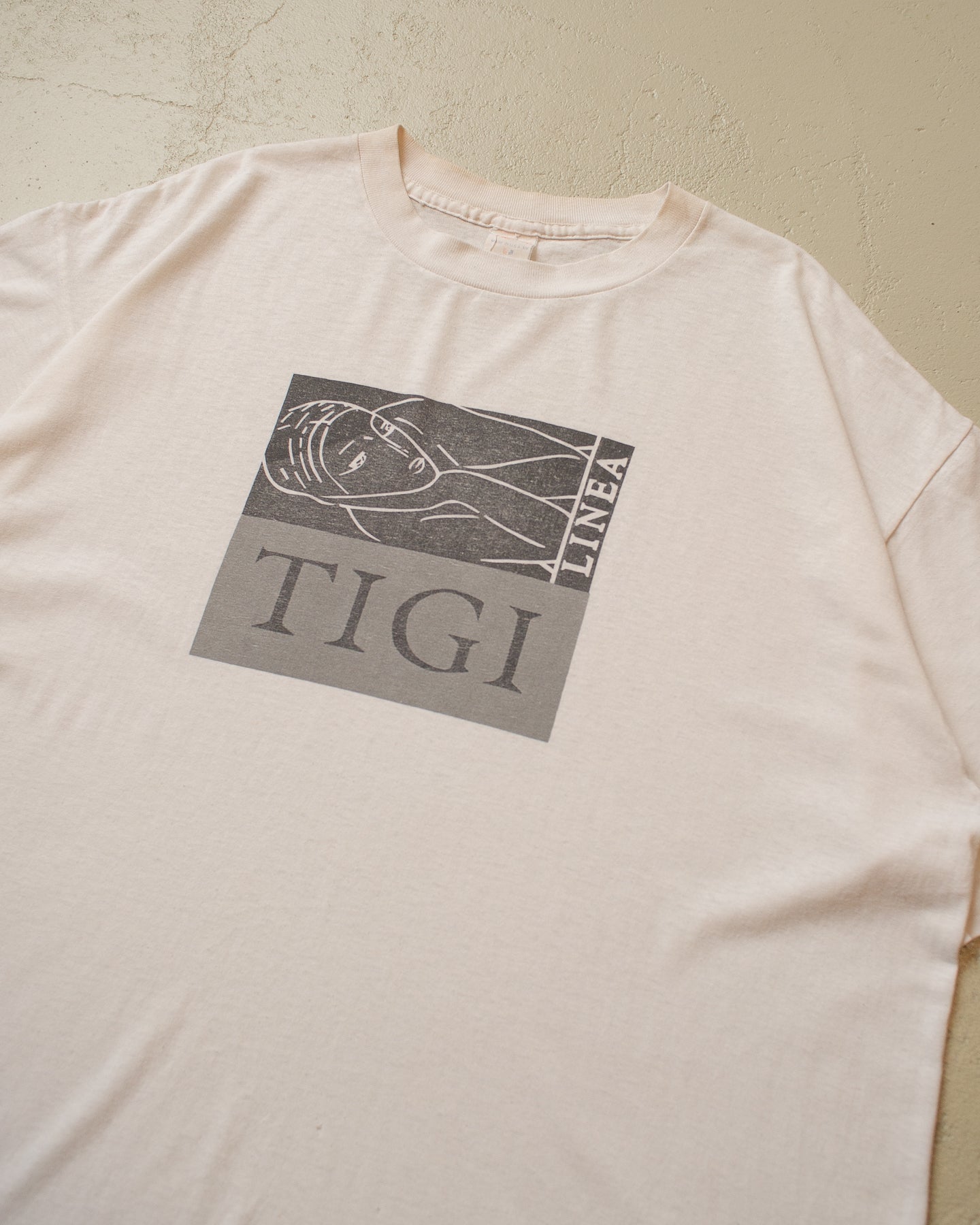 80s/90s Linea Tigi T-shirt white - XL