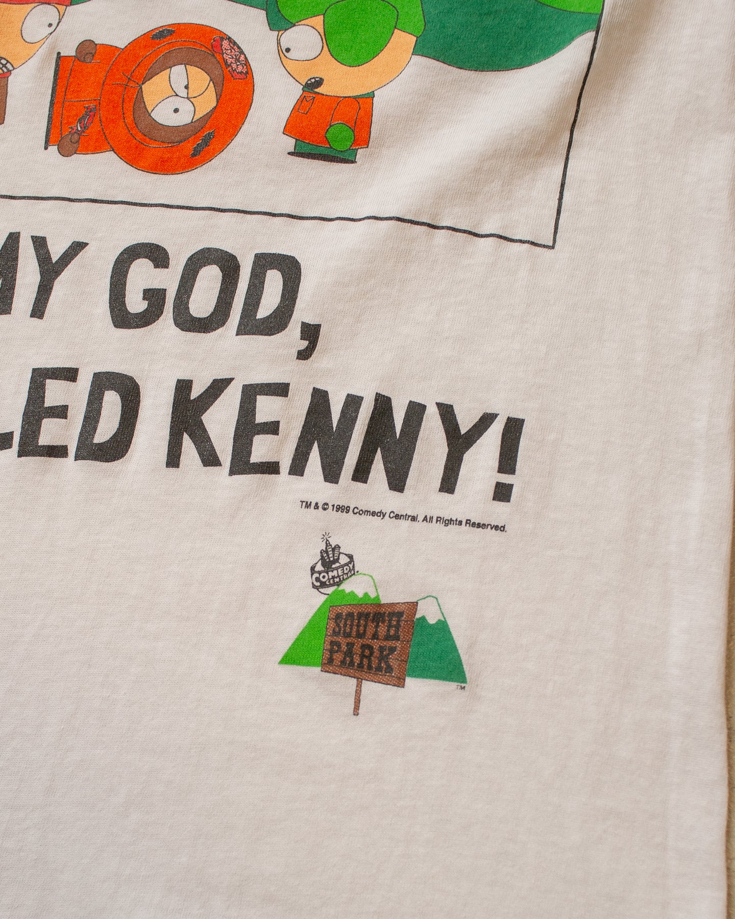 1999 South Park „They killed Kenny“ T-shirt white - XS