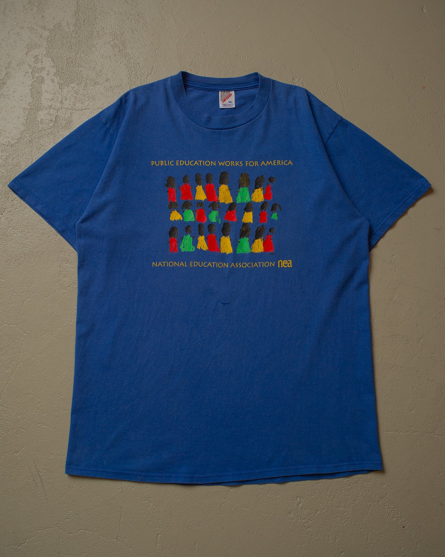 90s National Education Association T-shirt blue - XL