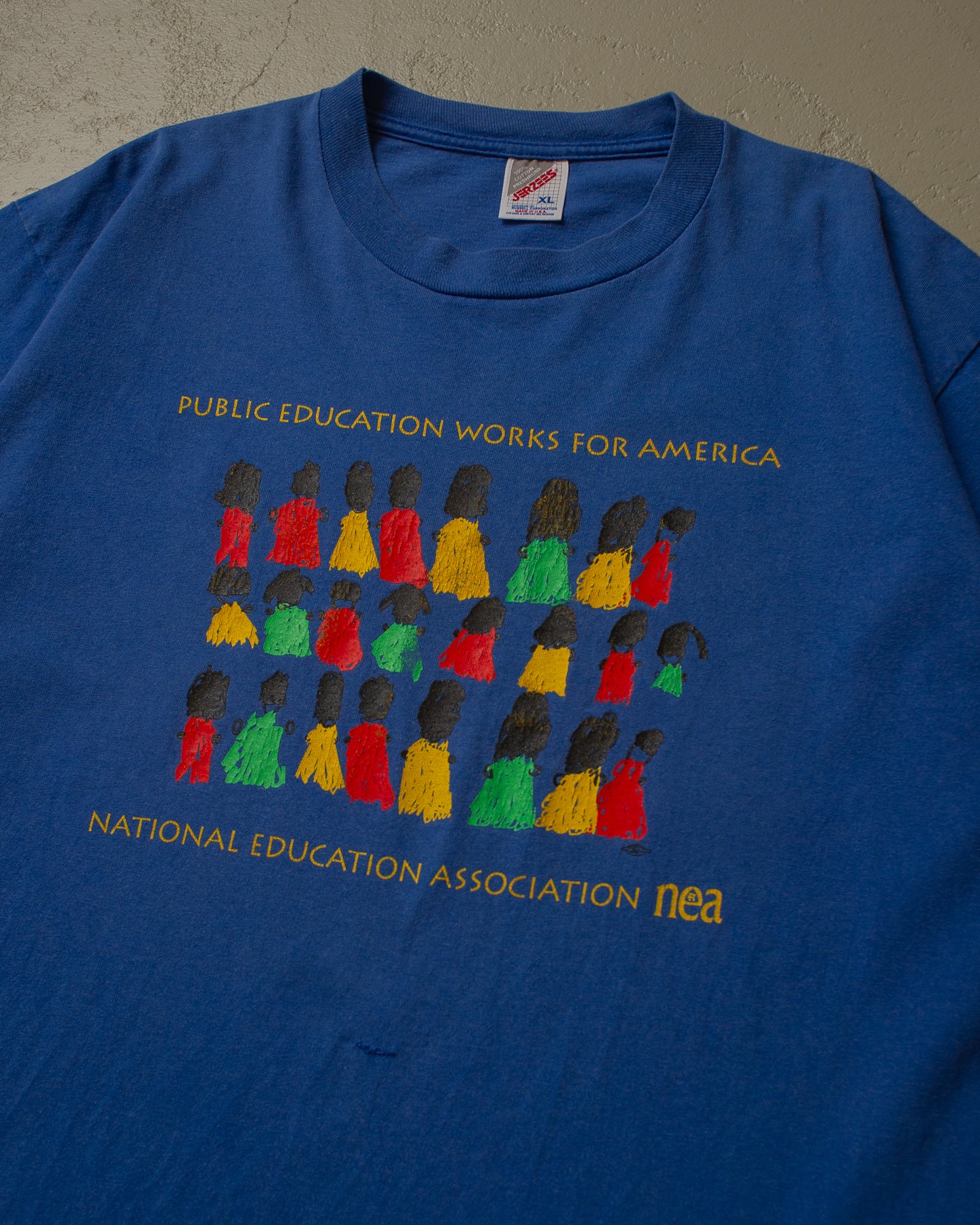 90s National Education Association T-shirt blue - XL