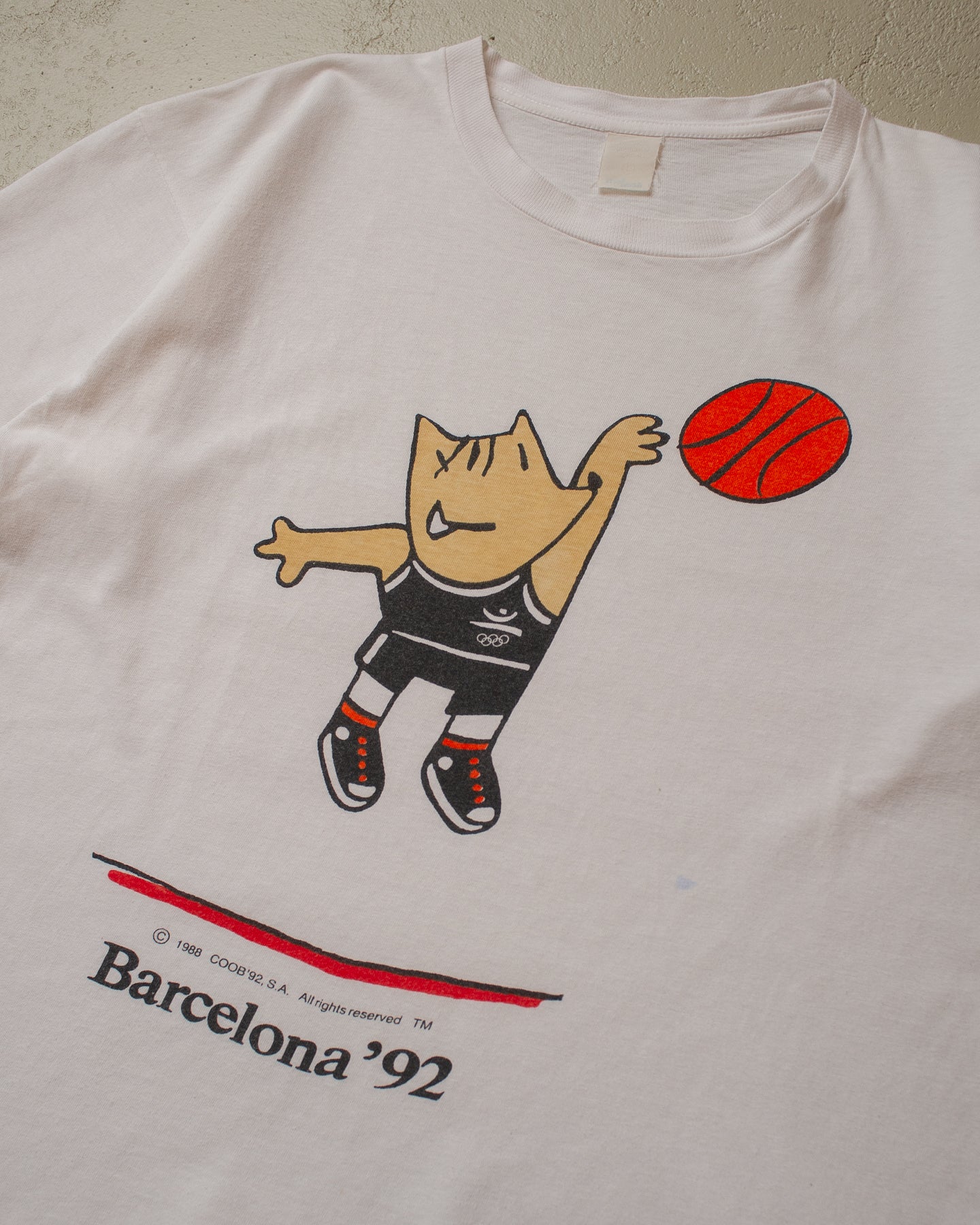 1992 Olympic Games Barcelona Basketball T-shirt white - M