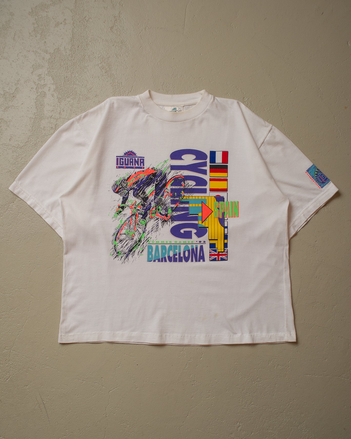 1992 Olympic Games Barcelona Cycling T-shirt white - L/XL