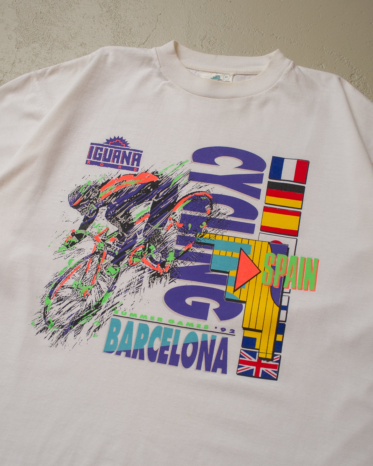 1992 Olympic Games Barcelona Cycling T-shirt white - L/XL