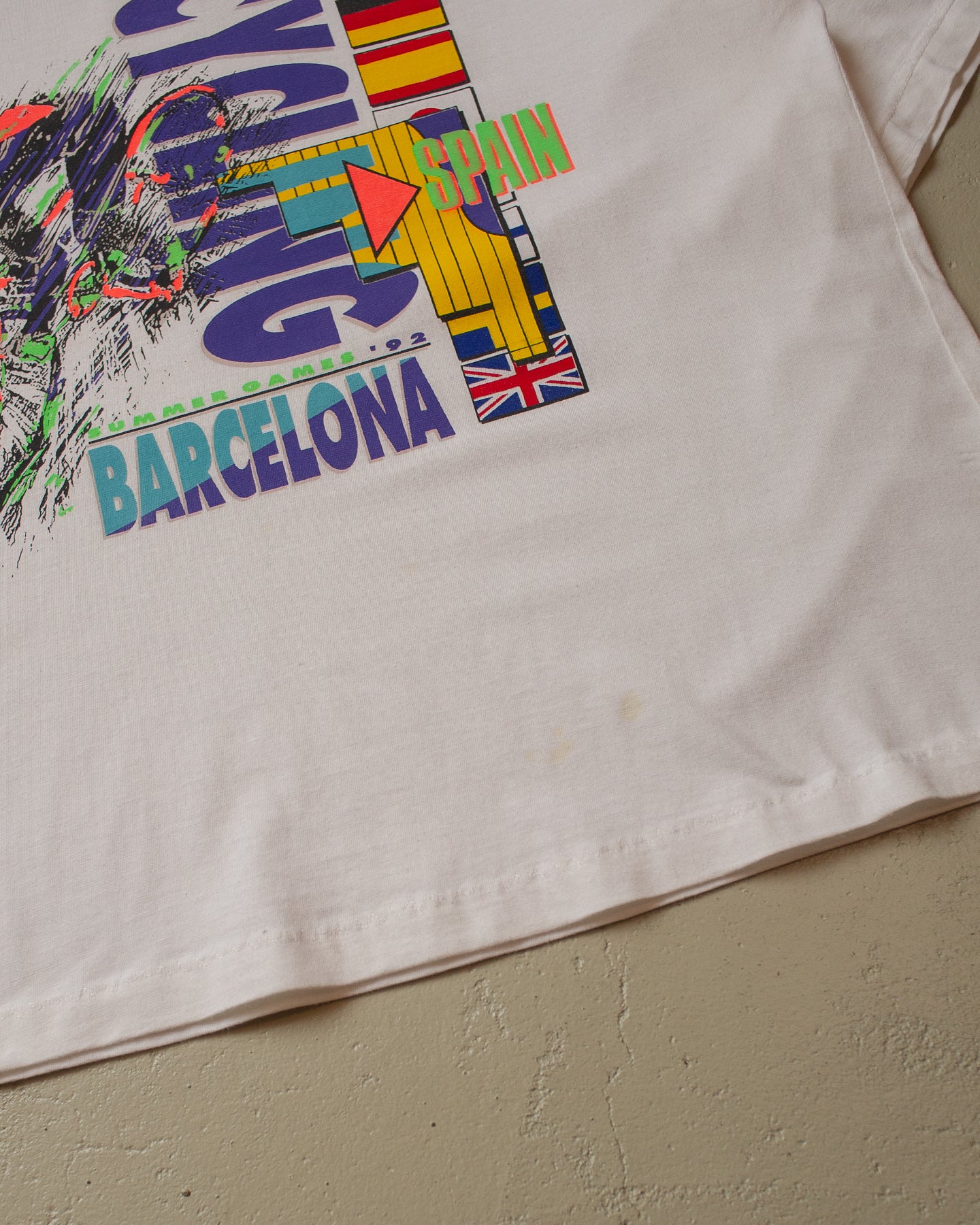 1992 Olympic Games Barcelona Cycling T-shirt white - L/XL