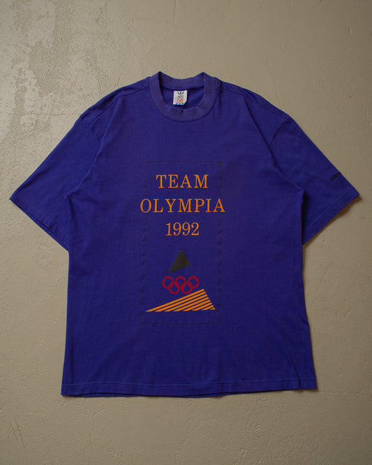 1992 Adidas Team Olympia T-shirt purple - L/XL