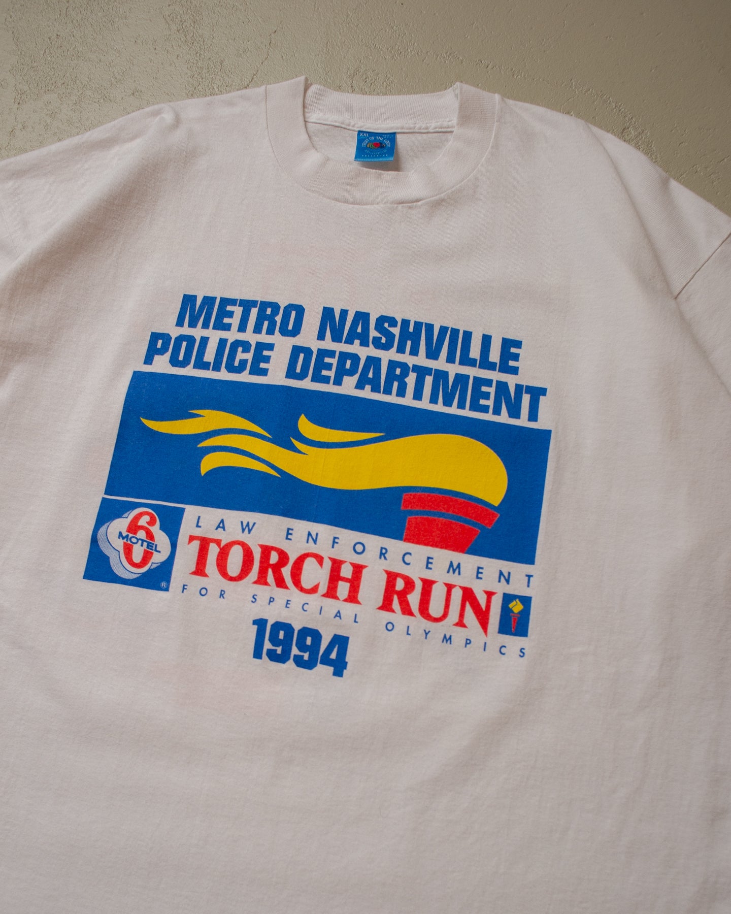 1994 Special Olympics Torch Run T-shirt white - XXL